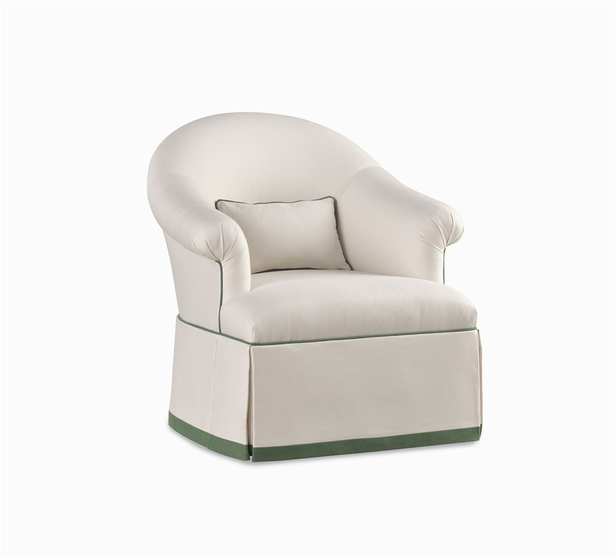 Chaddock Furniture Hydrangea Swivel Chair With Tailored Skirt MDS21277-30SW