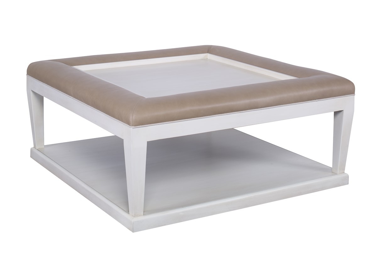 Chaddock Furniture Logan Leather Ottoman With Tray L-20290-0