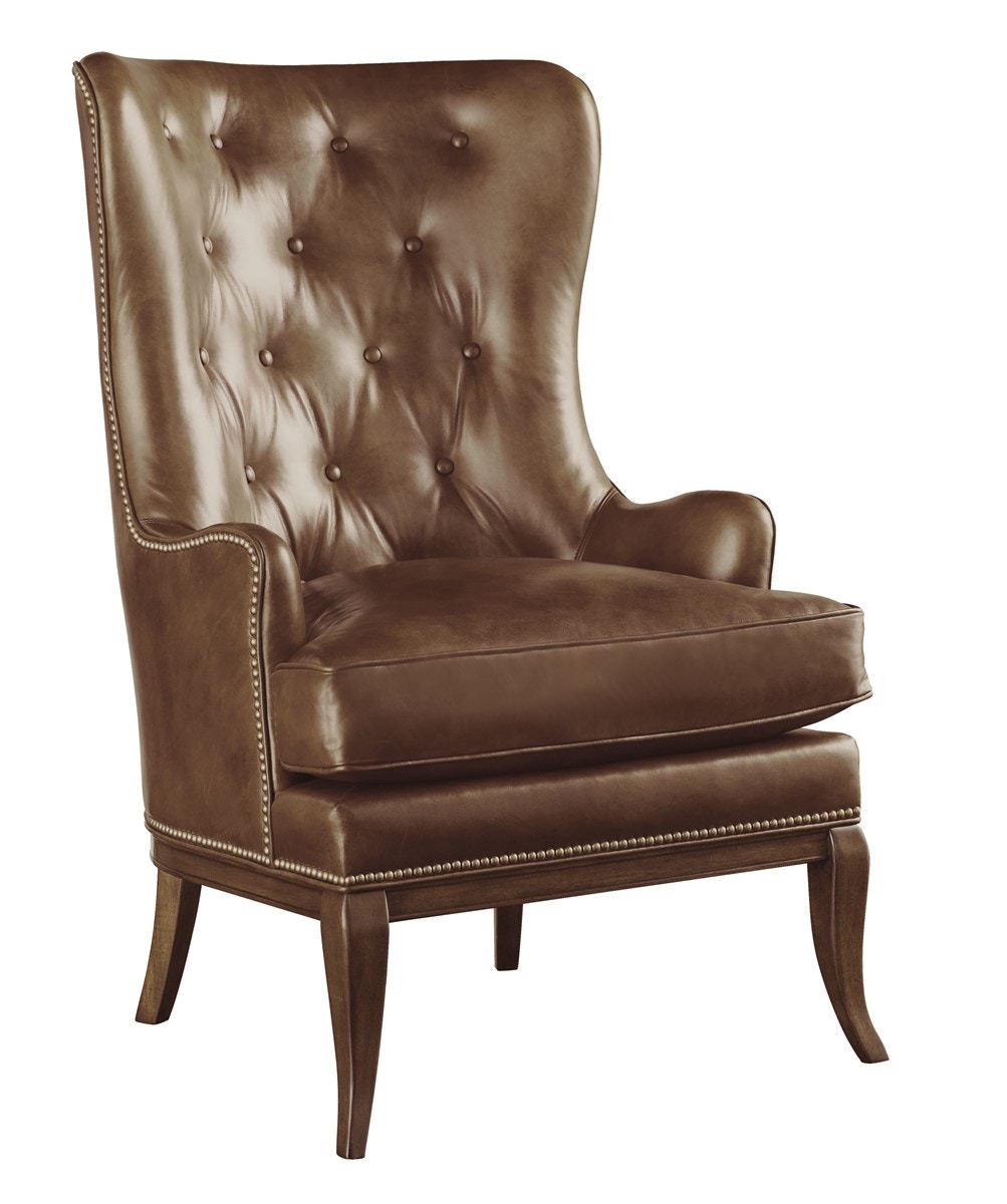 Chaddock Furniture Sherman Wing Chair-Leather L-1033-1