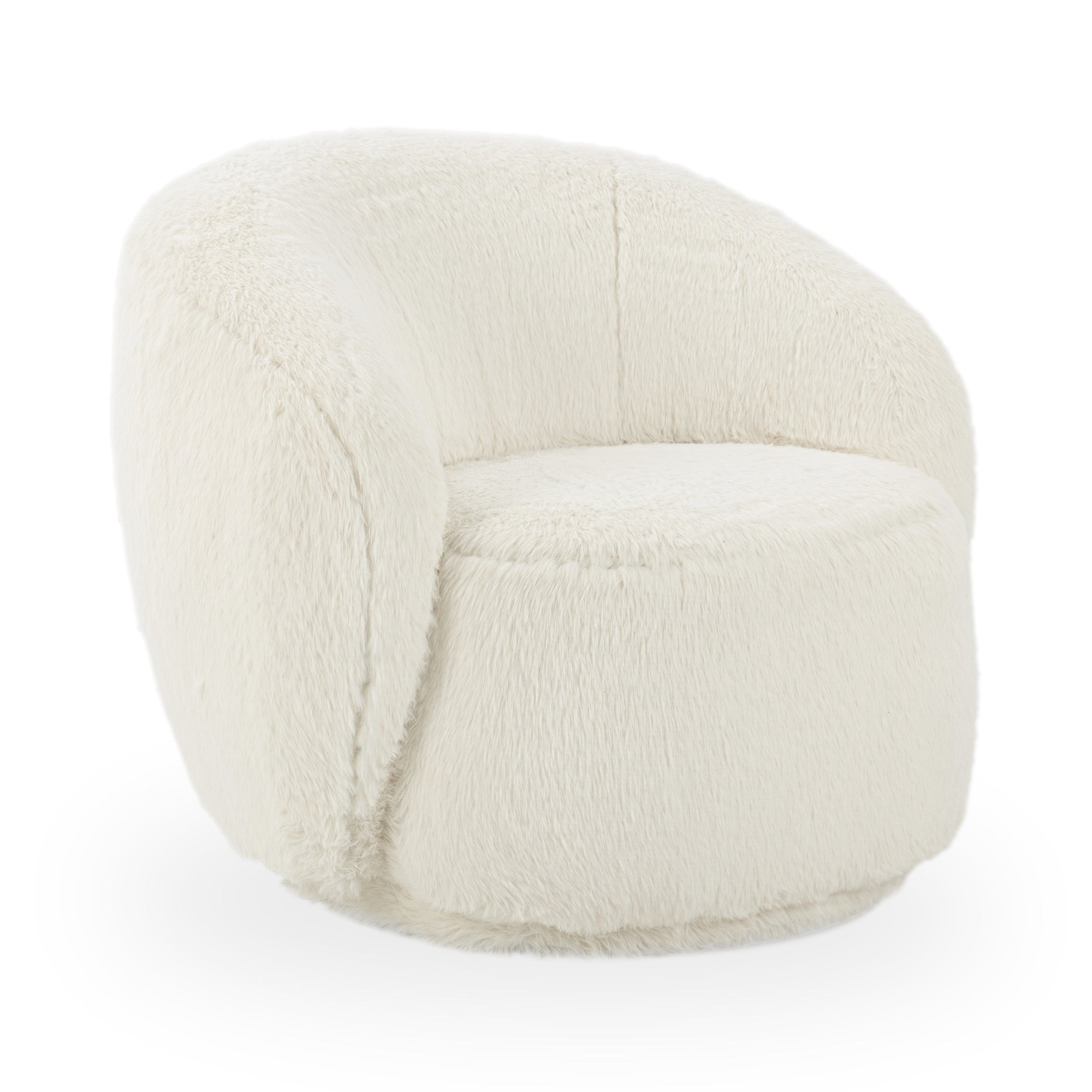 Classic Home Adley Plush Swivel Chair - Vanilla 53006542