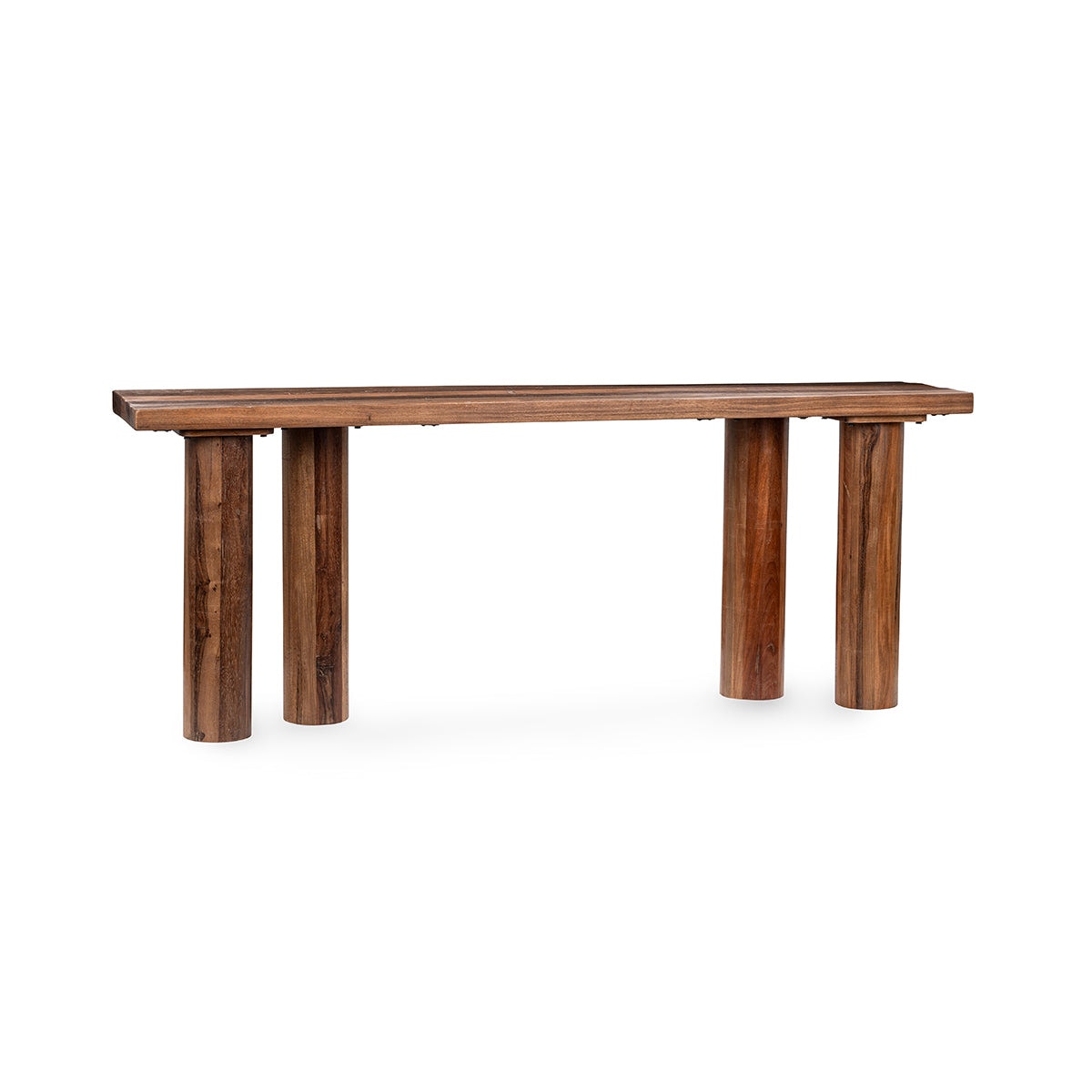 Classic Home Alto Solid Wood Rectangle Console Table - Rustic Brown 51011981