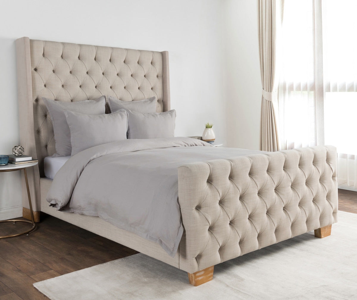 Classic Home Arcadia Duvet Cover - Dove Gray V200006