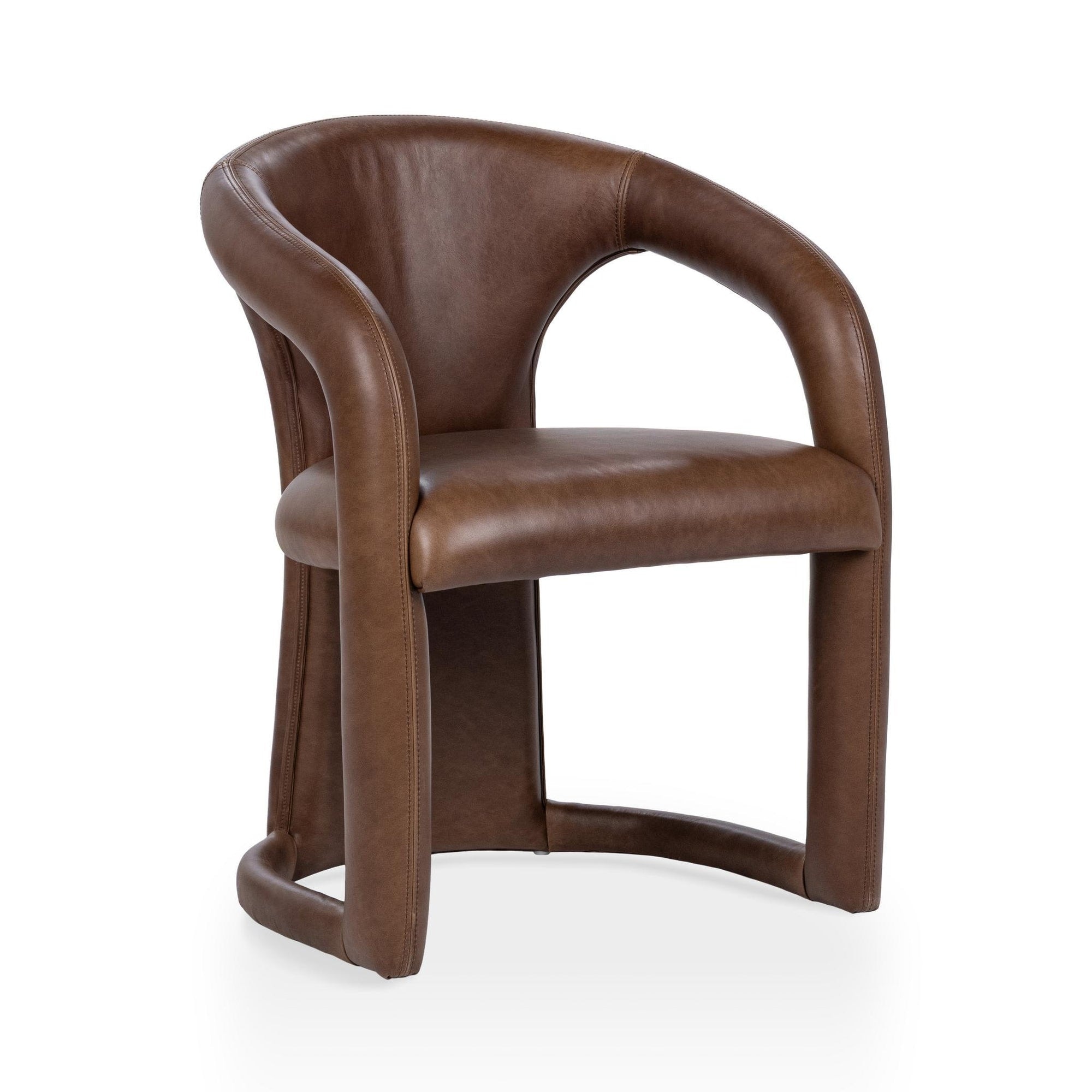 Classic Home Archie Leather Dining Chair - Bison Brown 53051815