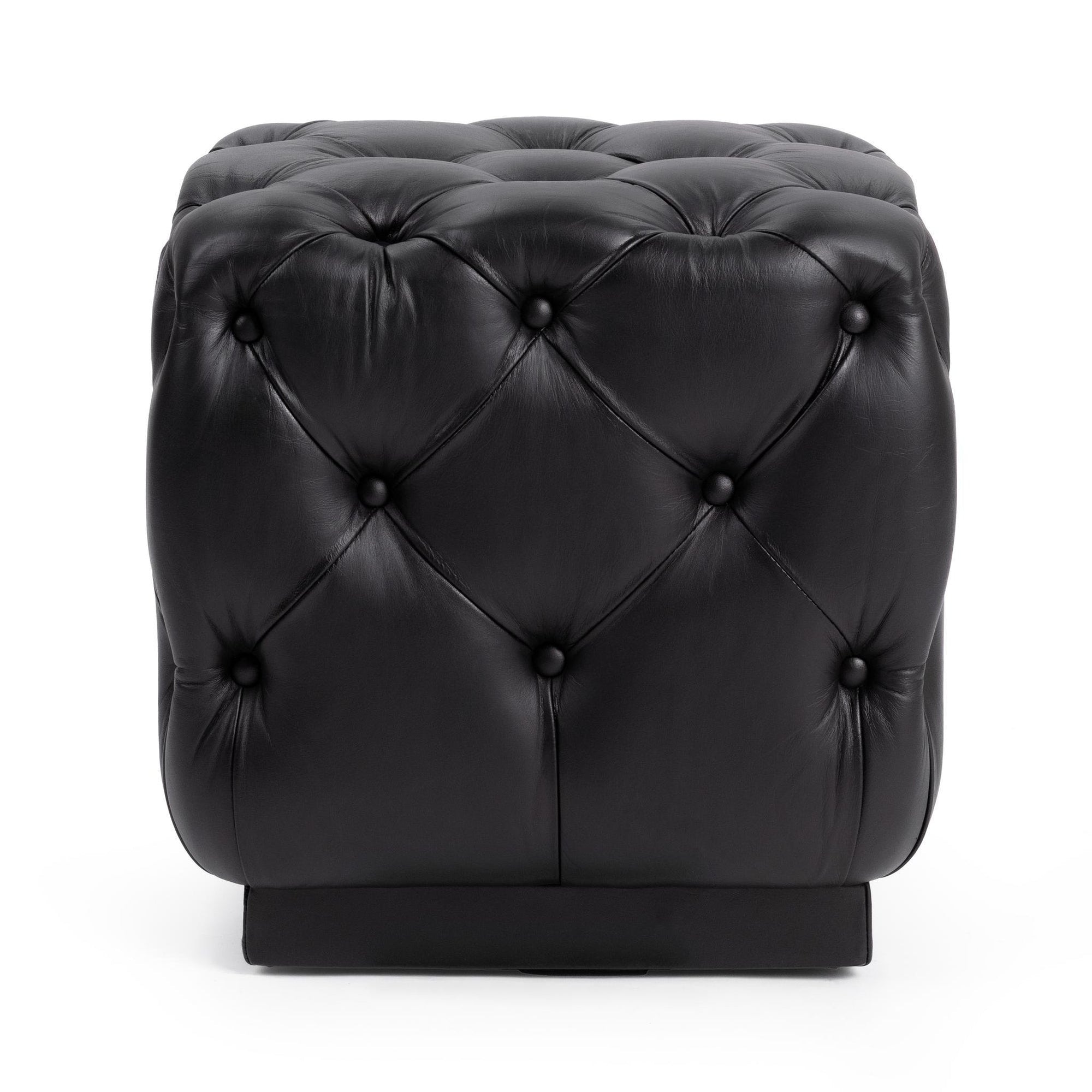 Classic Home Briar 18 Square Ottoman - Midnight Raven 53002166