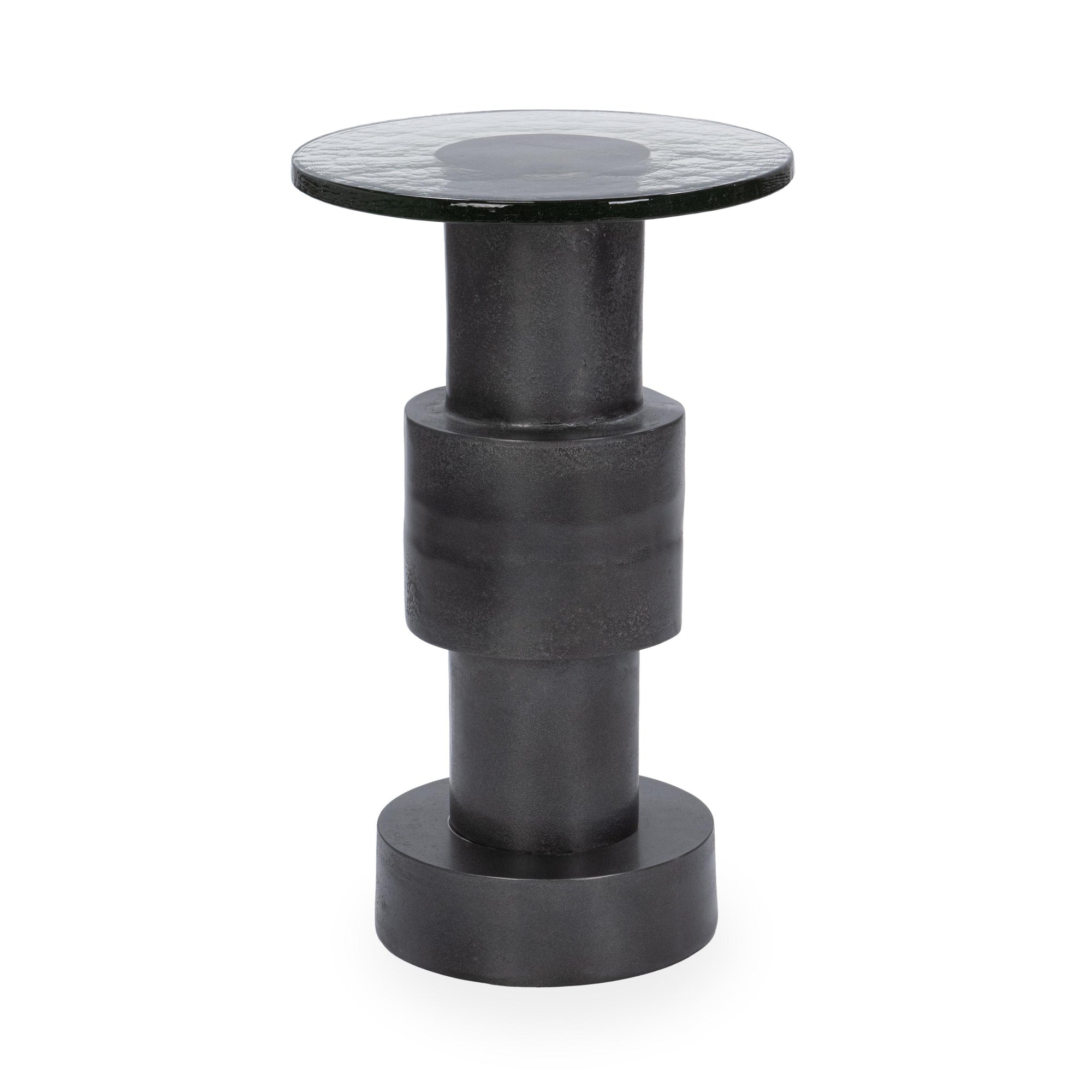 Classic Home Callen Round Accent Table - Antique Nickel 51011944