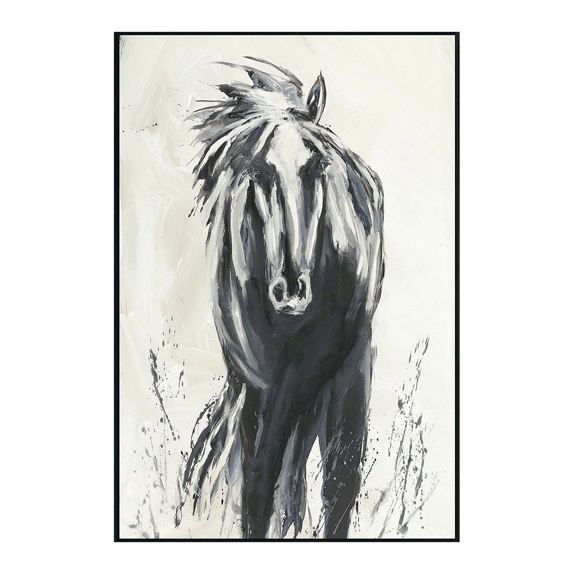 Classic Home Dark Horse Painting 48x72 by Buddy Whitlock 560077304872BKD