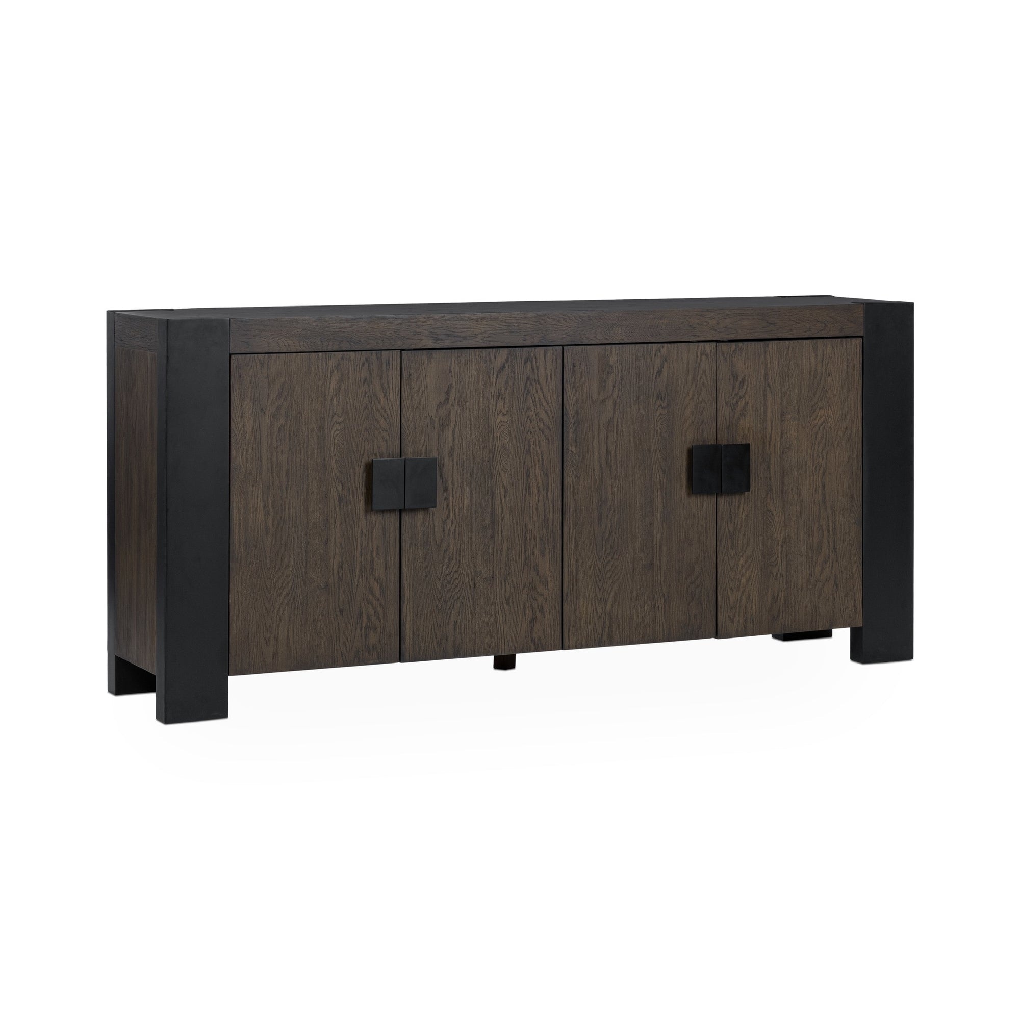 Classic Home Deaven Solid Wood 4 Door Buffet - Toasted Brown 52004223