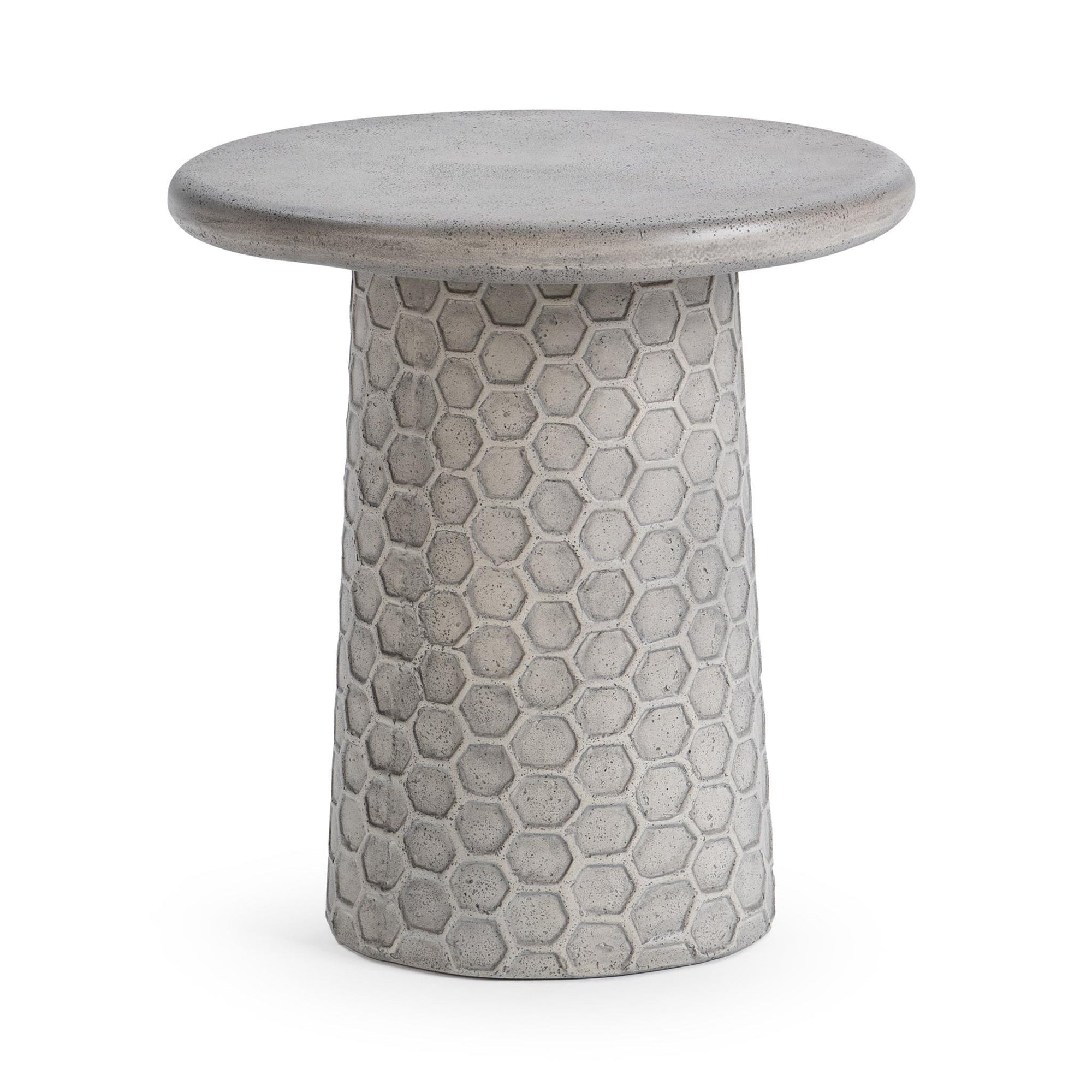Classic Home Delaine 17 Outdoor Accent Table - Light Gray 51031804