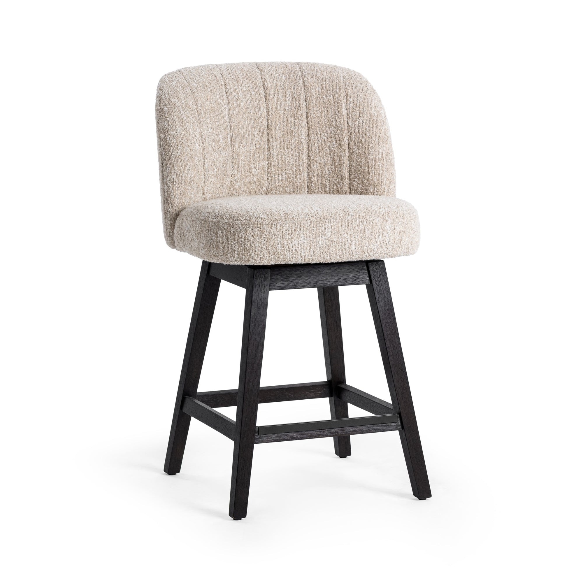 Classic Home Della Swivel Counter Stool - Sandy Cream 53006652