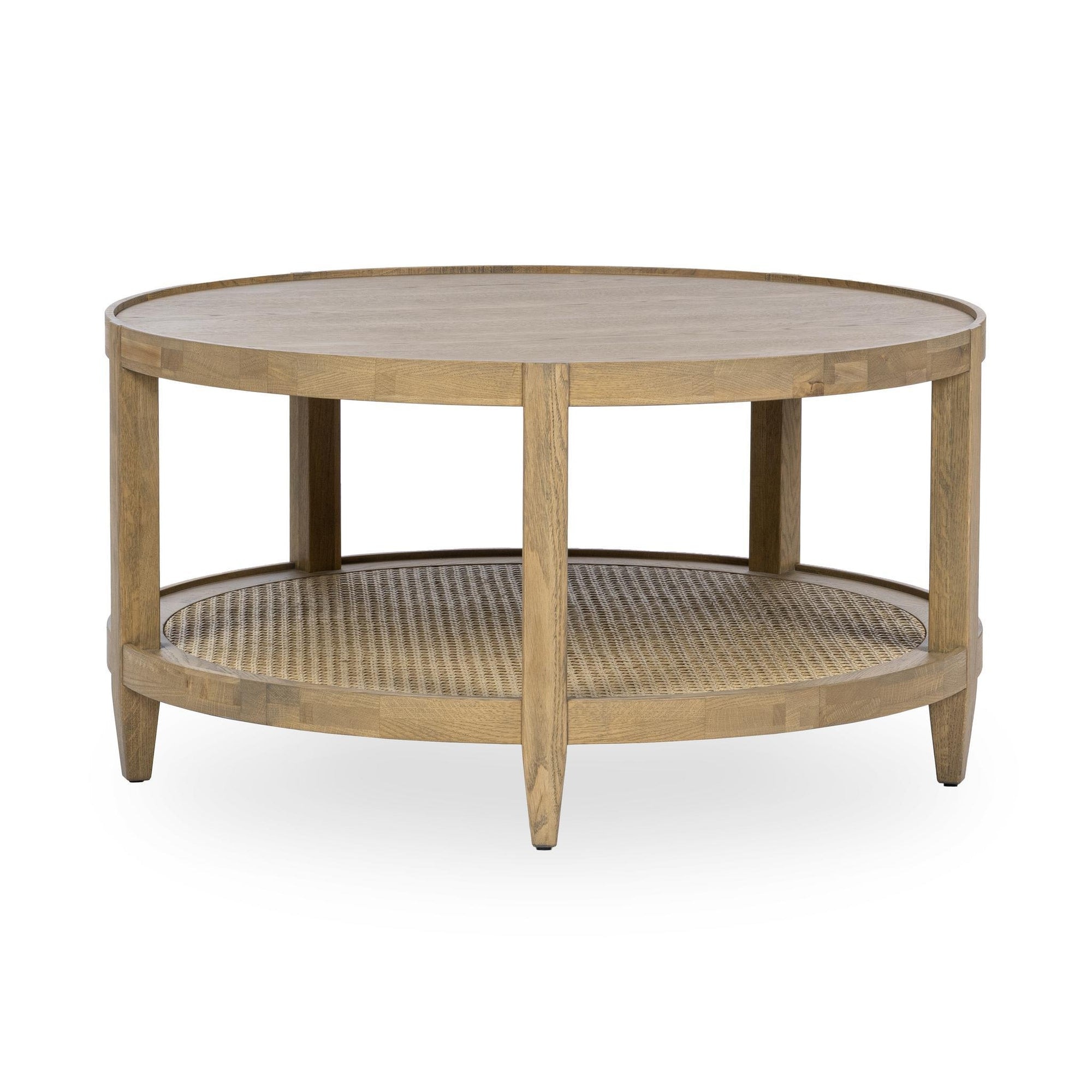 Classic Home Devin Solid Wood Round Coffee Table - Khaki Mist 51031749