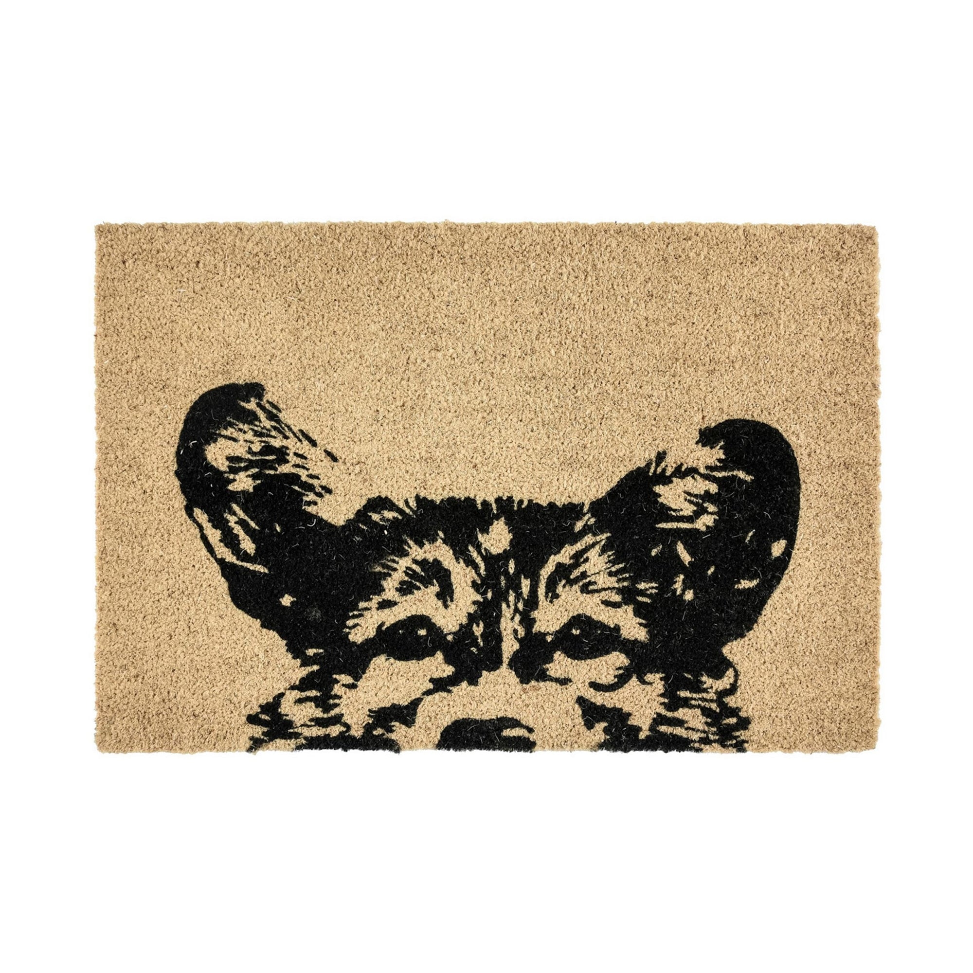 Classic Home Earnest Dog Doormat 24x36 - Black/Sand 30181324
