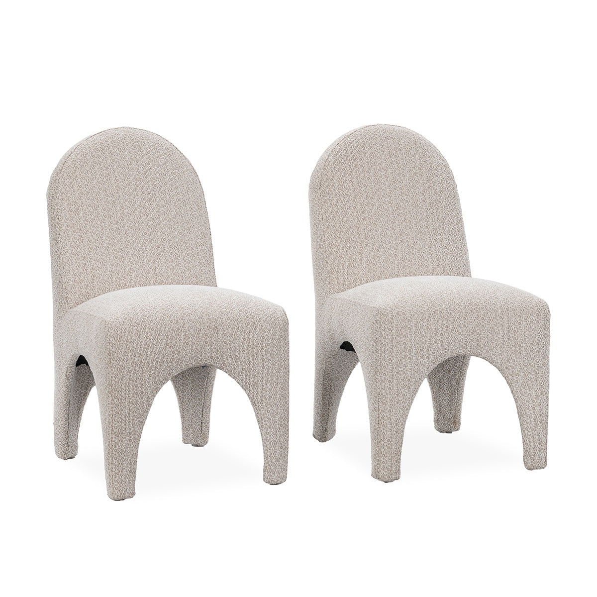 Classic Home Ella Upholstered Dining Chair Set of 2 - Birch Cream 53051777