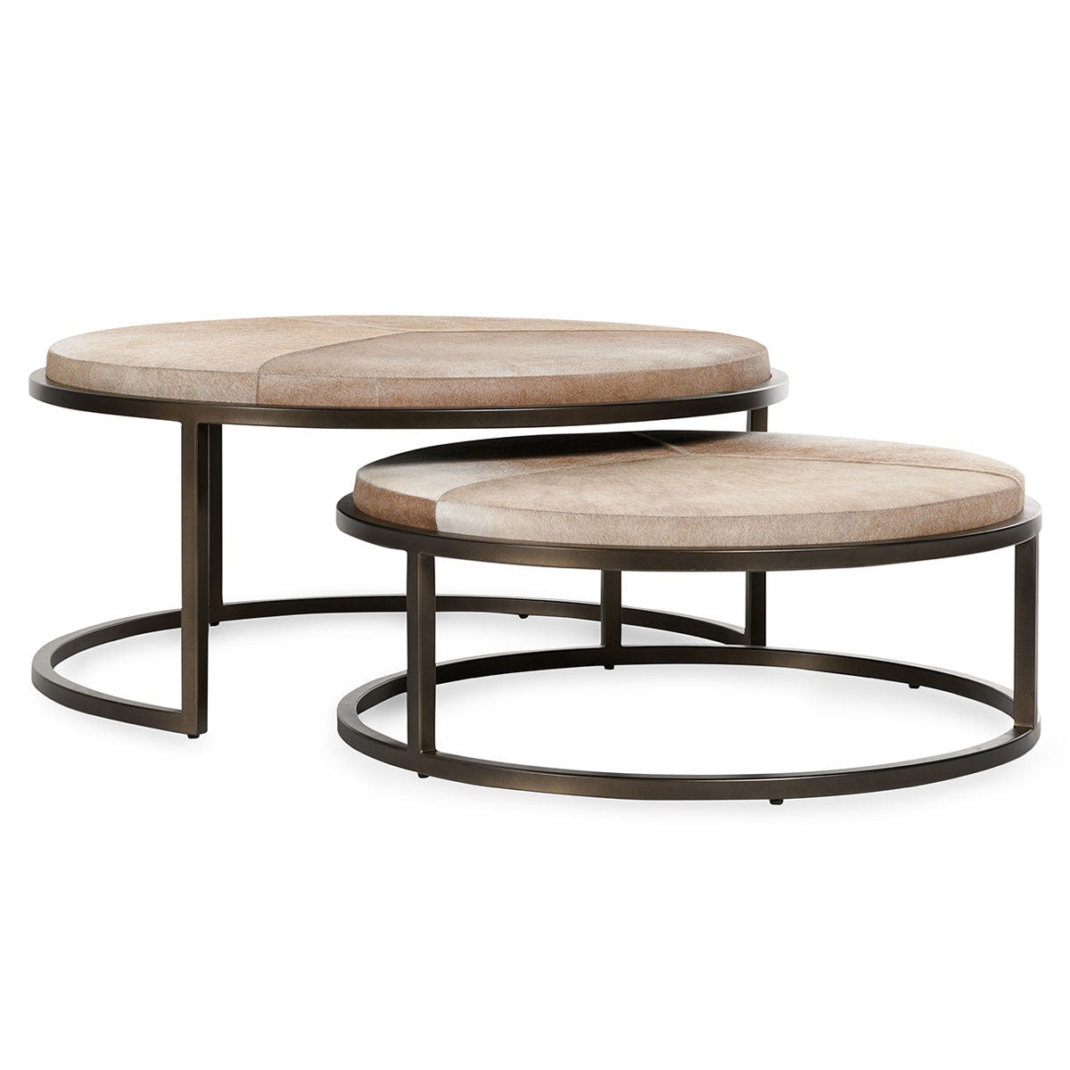 Classic Home Hayword Hide Nesting Coffee Tables Set of 2 51011898