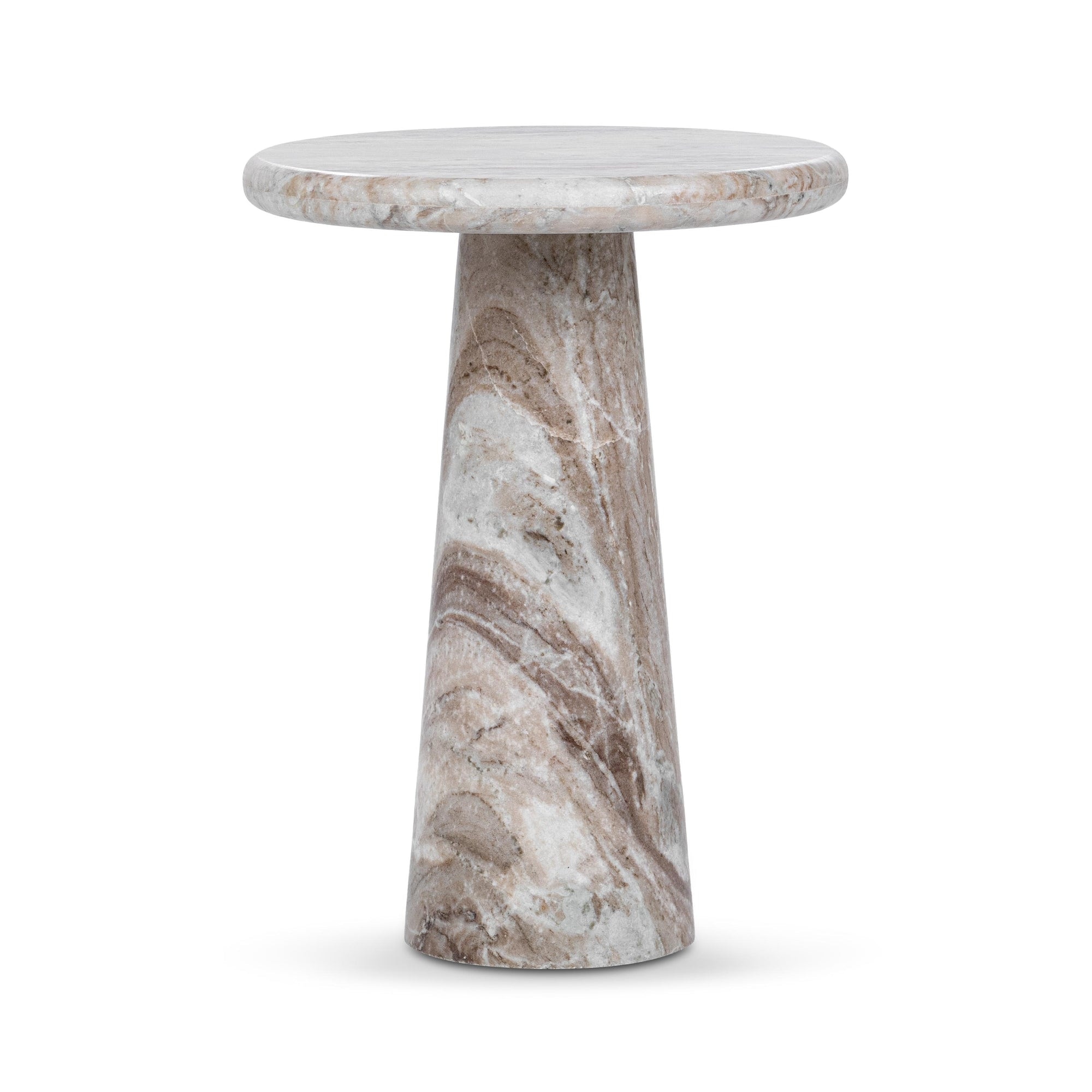 Classic Home Huxley Marble Round Accent Table - 18 51012109