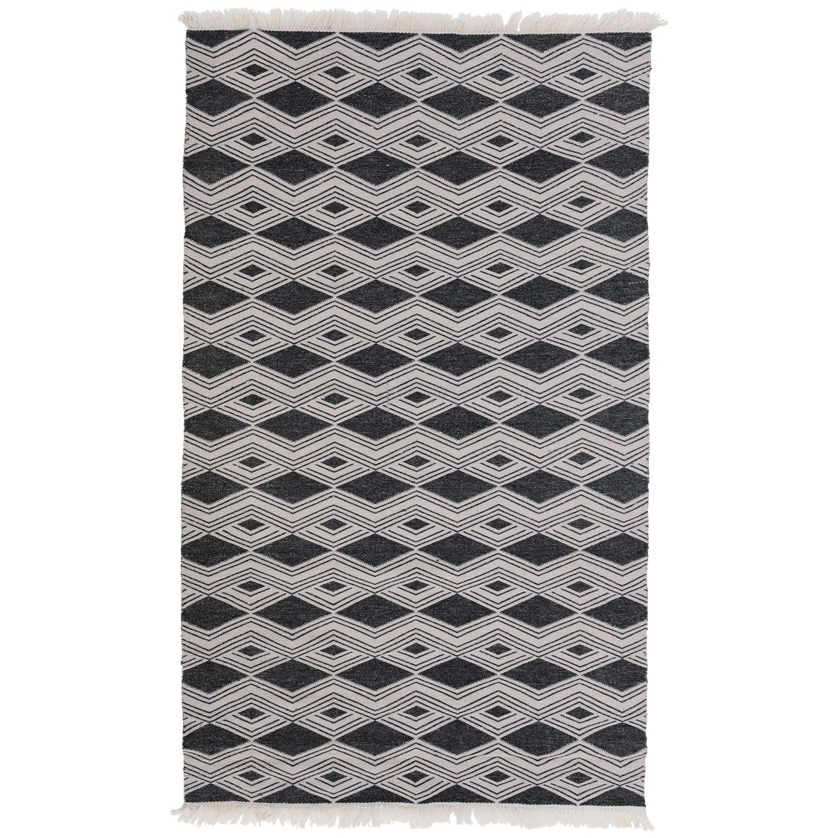 Classic Home Indoor/Outdoor Banning Rug - Charcoal 30131940