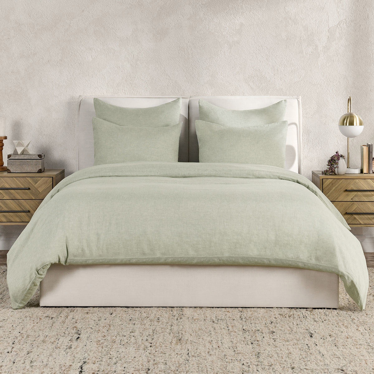 Classic Home Jayson Linen Cashmere Duvet Collection - Sagebrush V290105