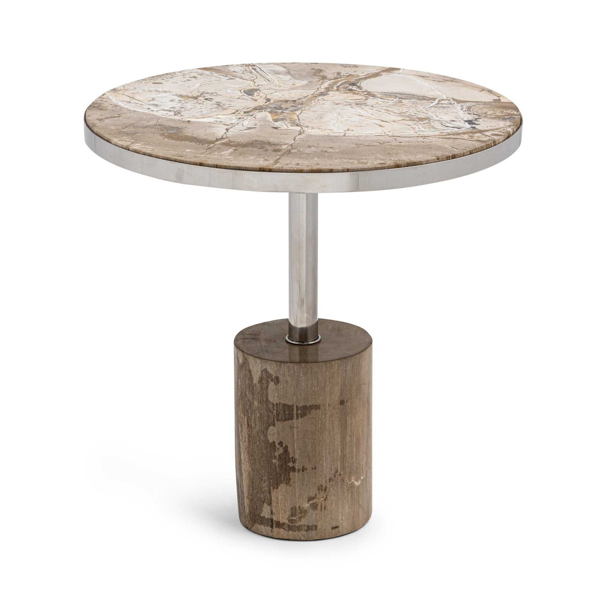 Classic Home Jordyn Round Large Accent Table - Sepia Vein 51020034