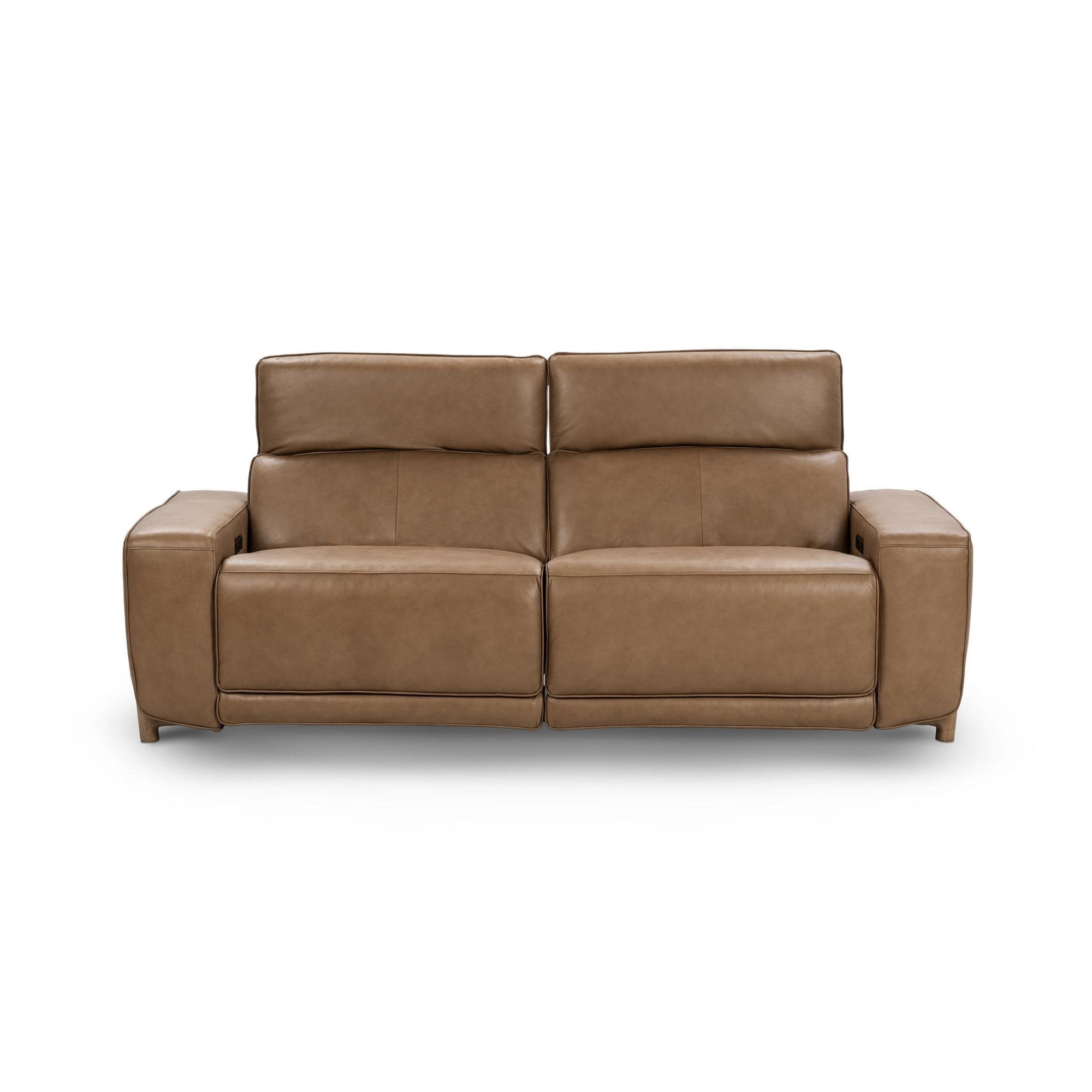 Classic Home Kadon Leather Power Recliner Sofa - Tan 2222SF11