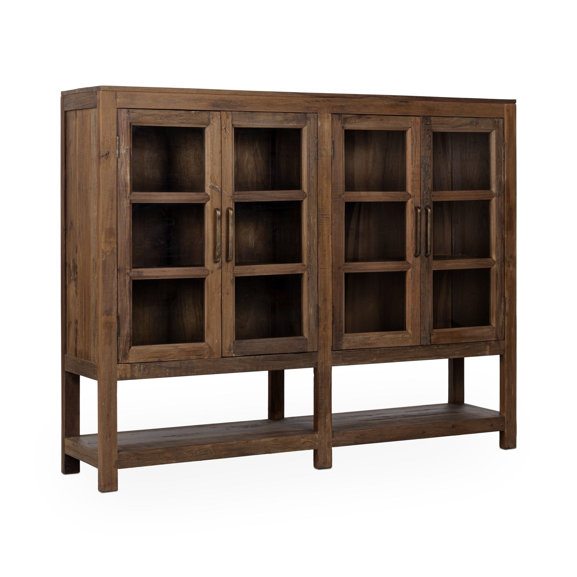 Classic Home Kharga Reclaimed Wood 4 Door Cabinet - Natural 52010987