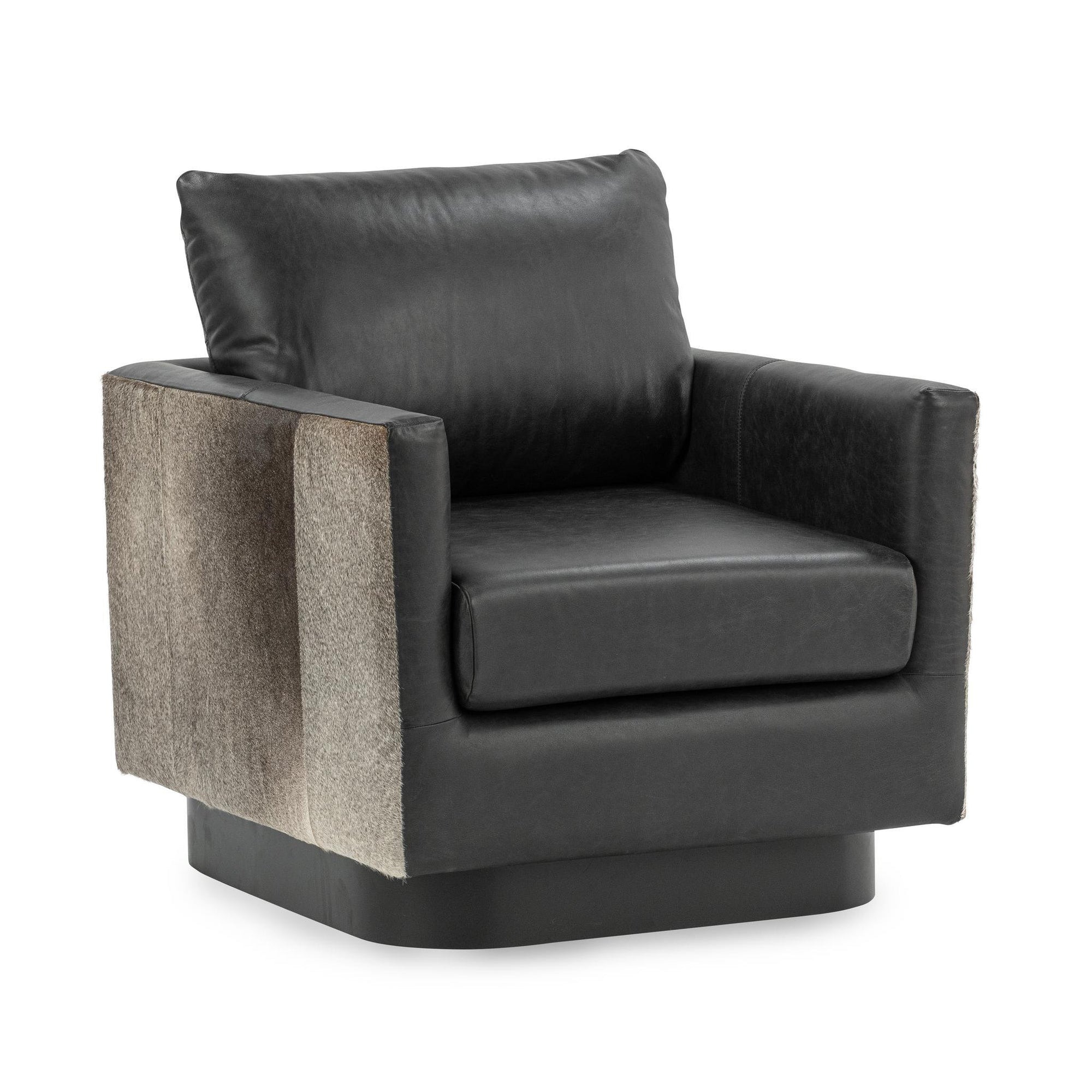 Classic Home Lathe Hide Accent Chair - Rustic Shadow 53002067