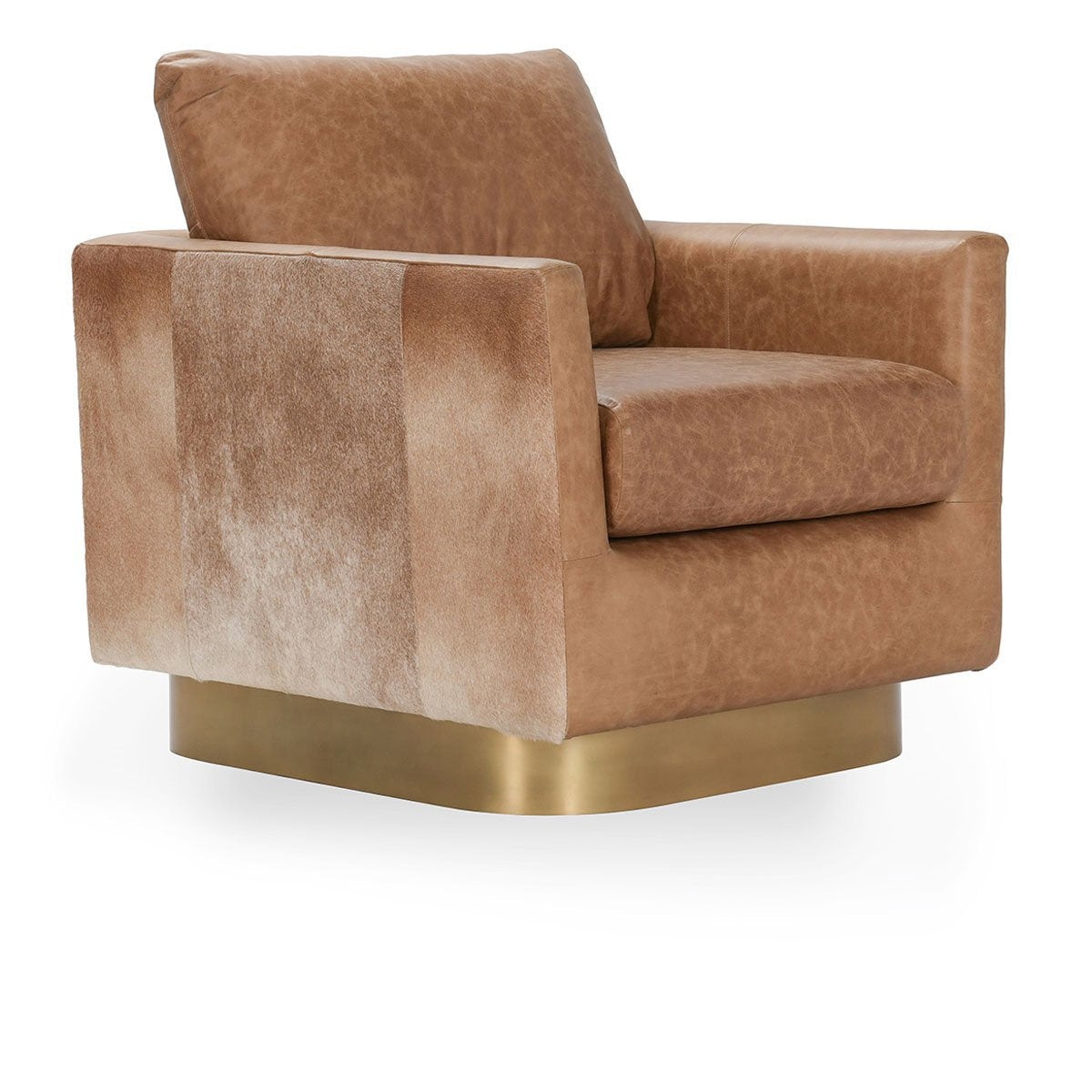 Classic Home Lathe Leather/Hide Accent Chair 53002009