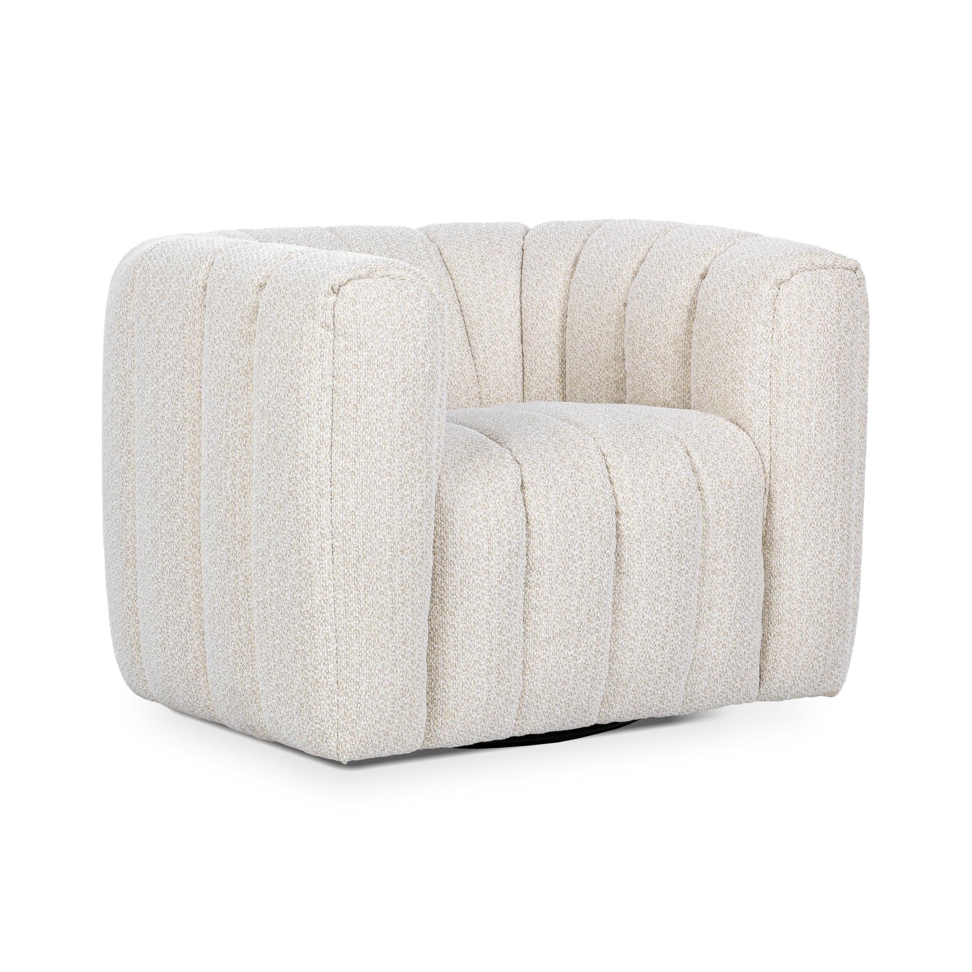 Classic Home Lexa Upholstered Swivel Chair - Cream 53051822