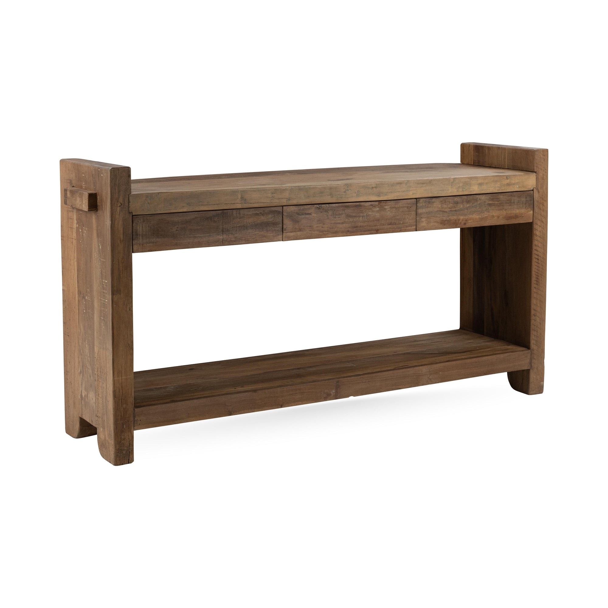 Classic Home Marsa Reclaimed Wood 3 Drawer Consol - Natural 59971081