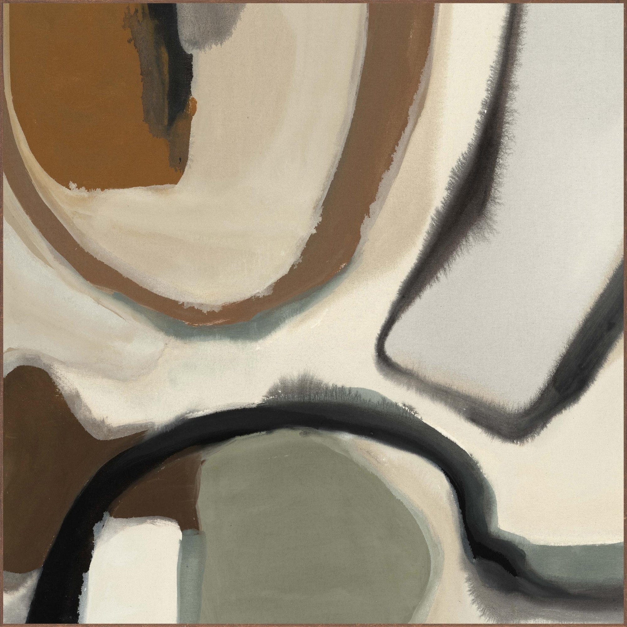 Classic Home Neutral Swirls Painting Art 48x48 by Buddy Whitlock 560076904848CPF
