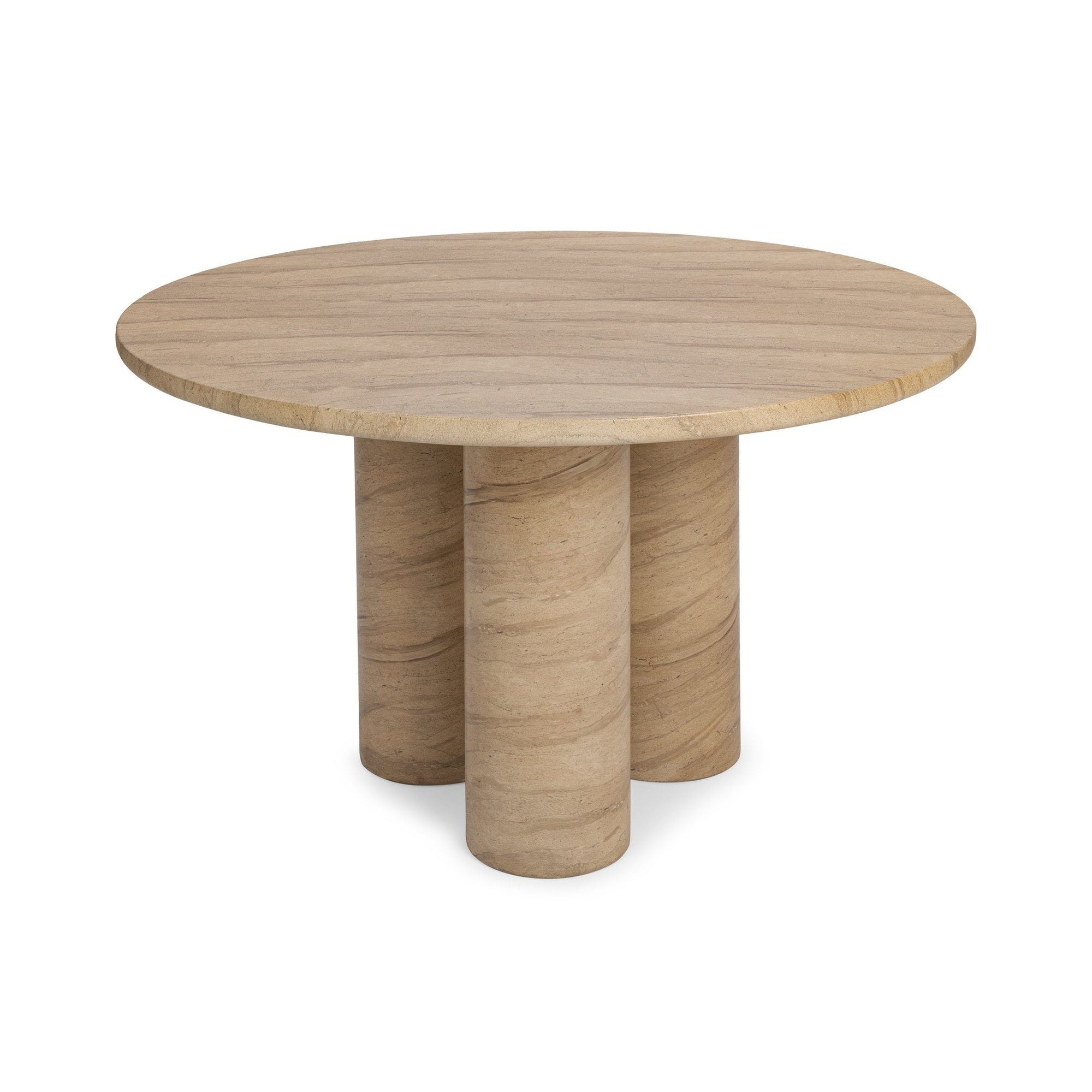 Classic Home Niva 47 Outdoor Round Dining Table - Beige 51031826