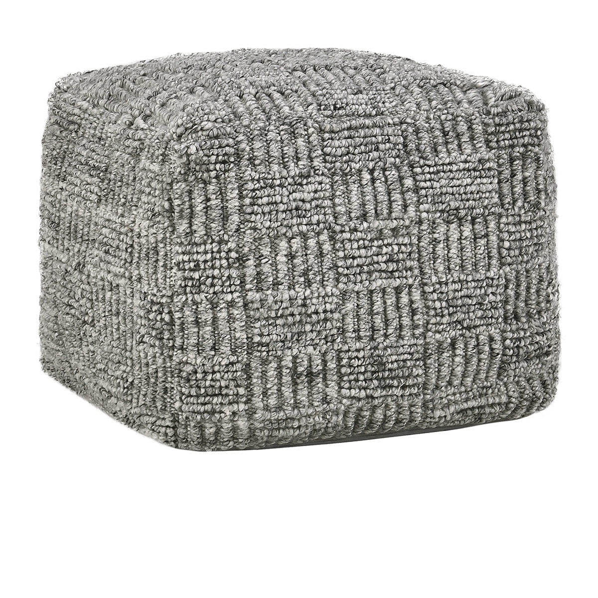 Classic Home Performance Vico Pouf 18x18x14 - Gray VP10038
