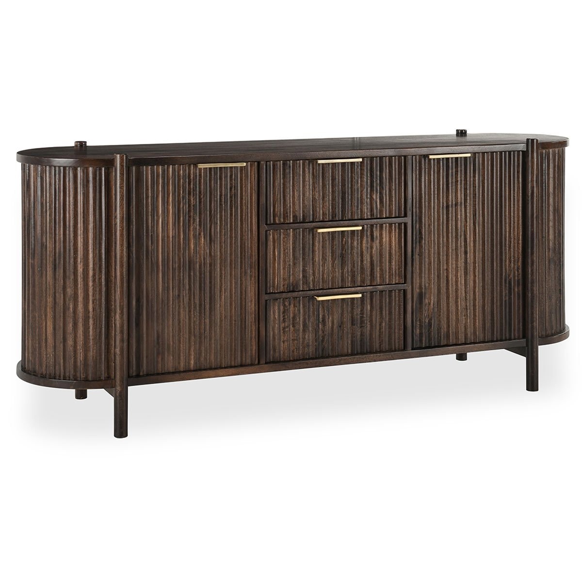 Classic Home Redford Solid Wood 2 Door 3 Drawer Cabinet 52010878