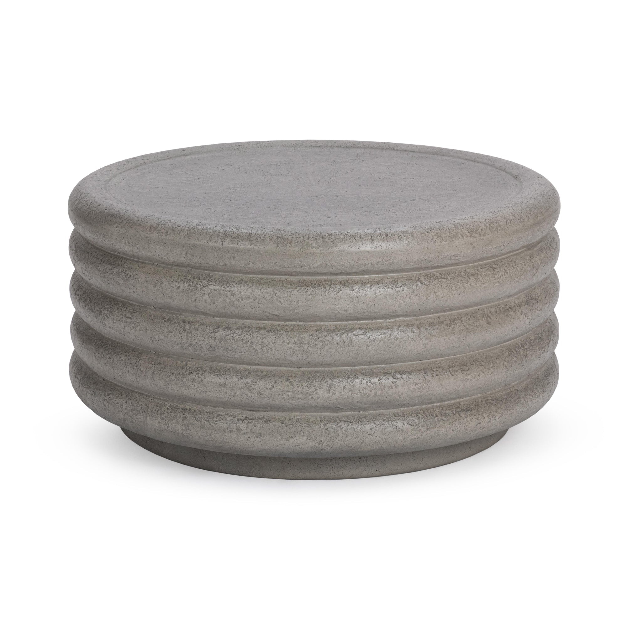 Classic Home Reva Outdoor Round Coffee Table - Dark Gray 51031812