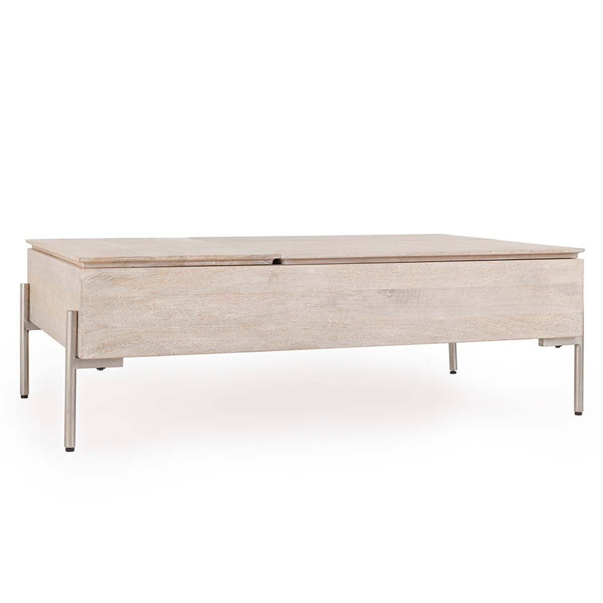 Classic Home Rocklin Solid Wood Double Round Lift Top Coffee Table 51011741