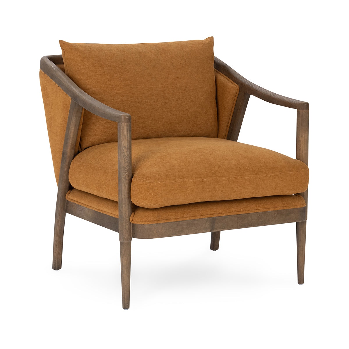 Classic Home Scarlett Upholstered Accent Chair - Burnt Orange 53006237