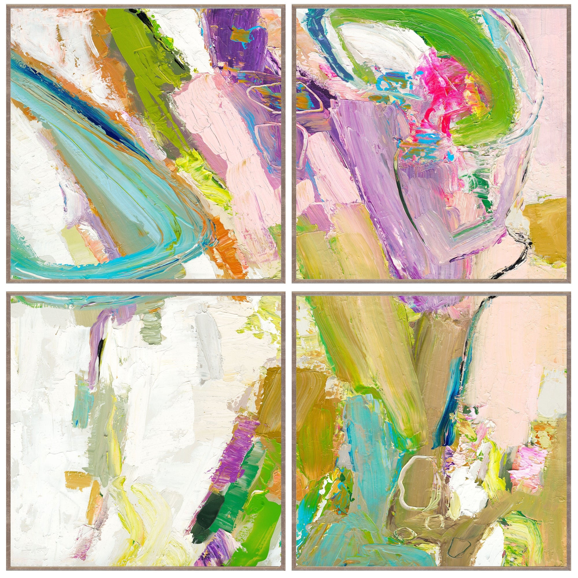 Classic Home Swoosh Painting 48x48 Set of 4 by Buddy Whitlock 560077584848CHS