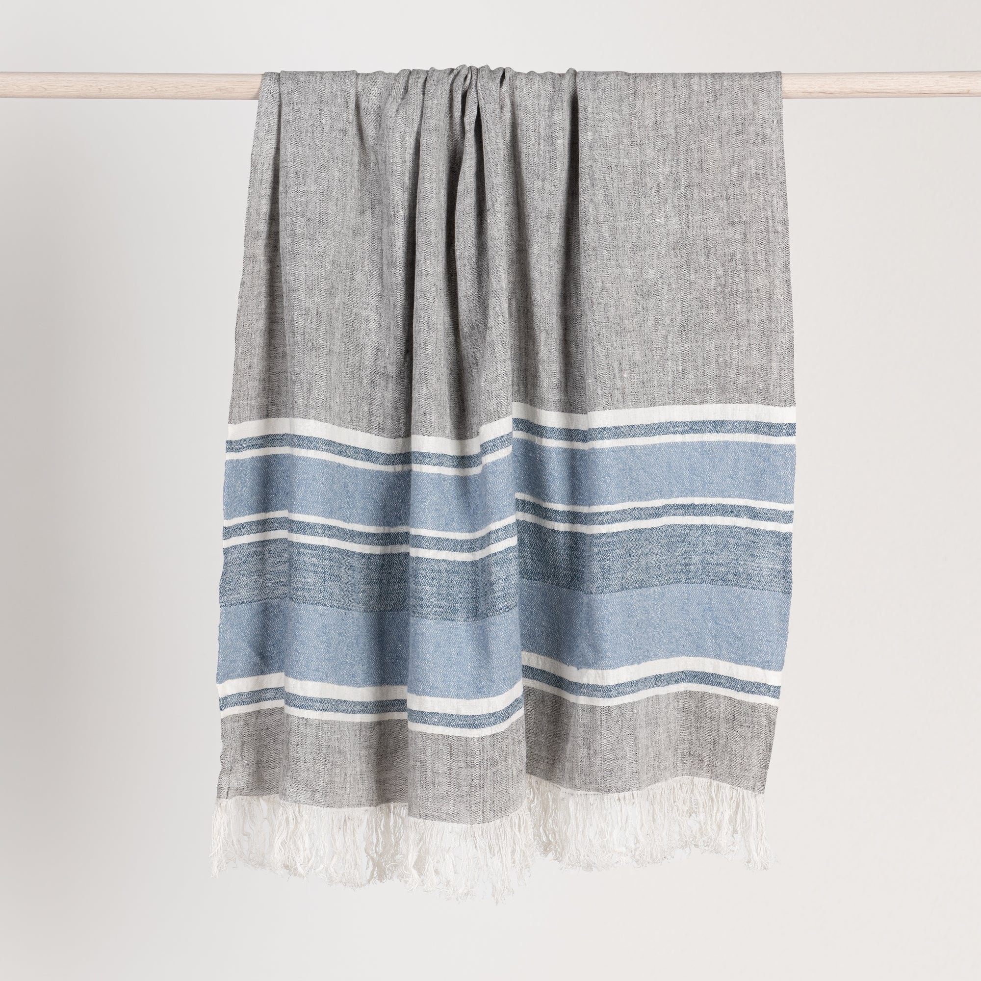 Classic Home TC Lima Throw 50X70 - Capri Blue/Dark Gray V280024