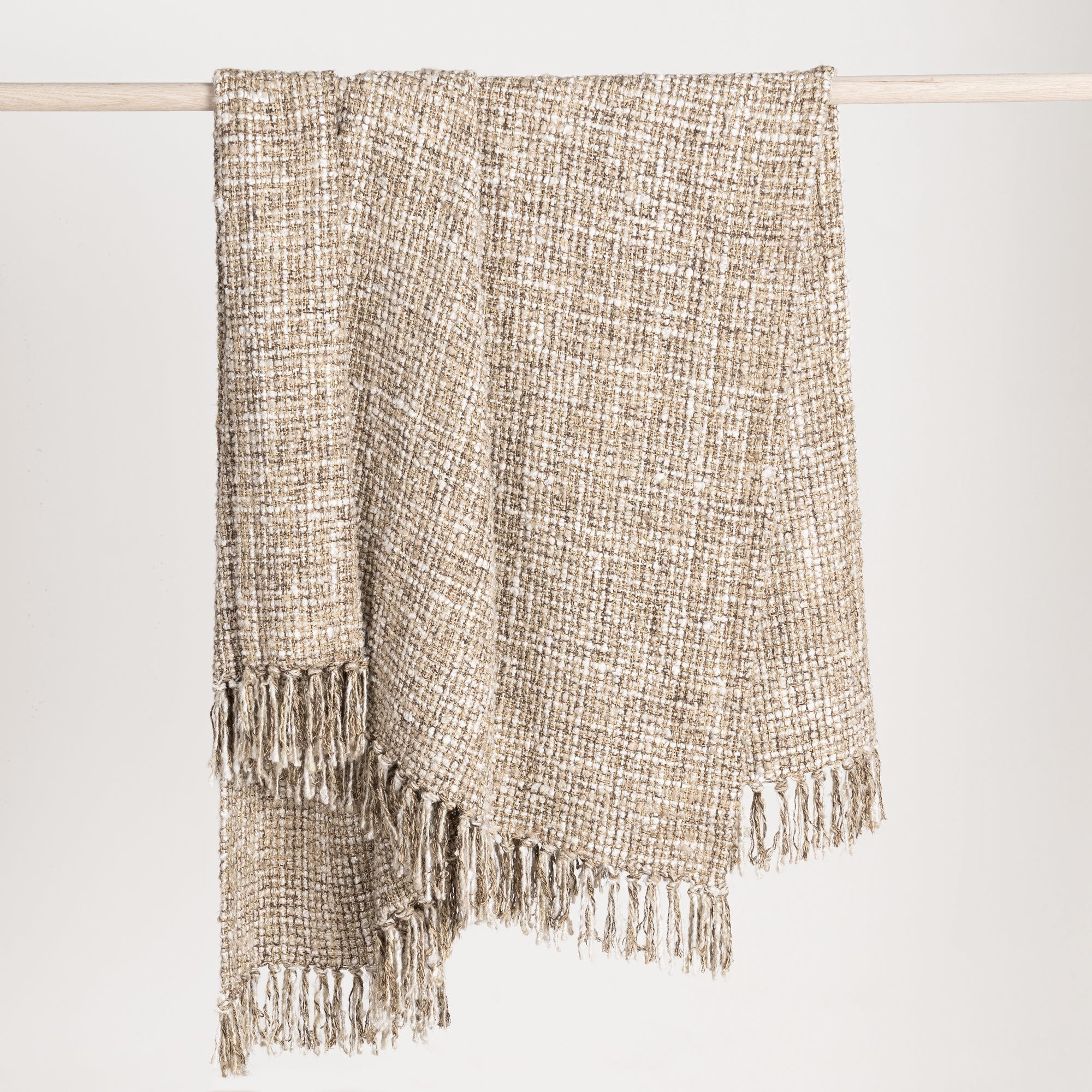 Classic Home TC Porter 50x70 Throw - Natural/Ivory V310066