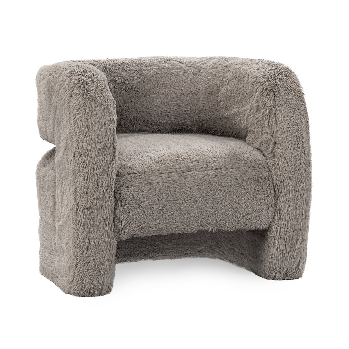 Classic Home Teddy Plush Accent Chair - Granite 53006305