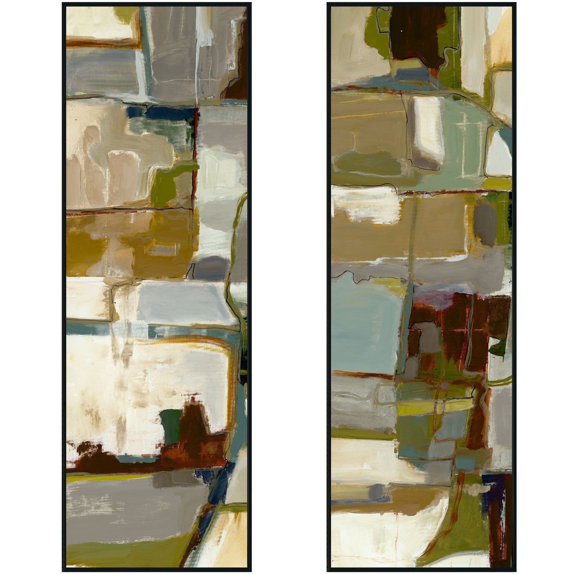 Classic Home Topograph I & II Painting 40x60 Set of 2 by Buddy Whitlock 560077604060BKS