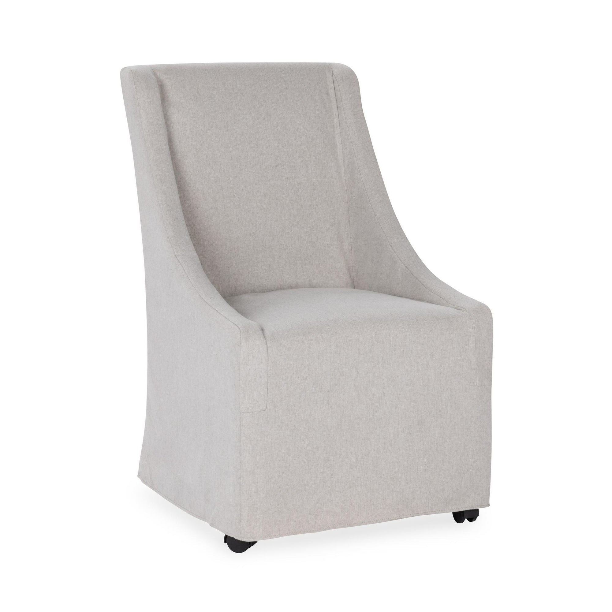 Classic Home Warwick Upholstered Rolling Dining Chair - Sandy Tan 53051734