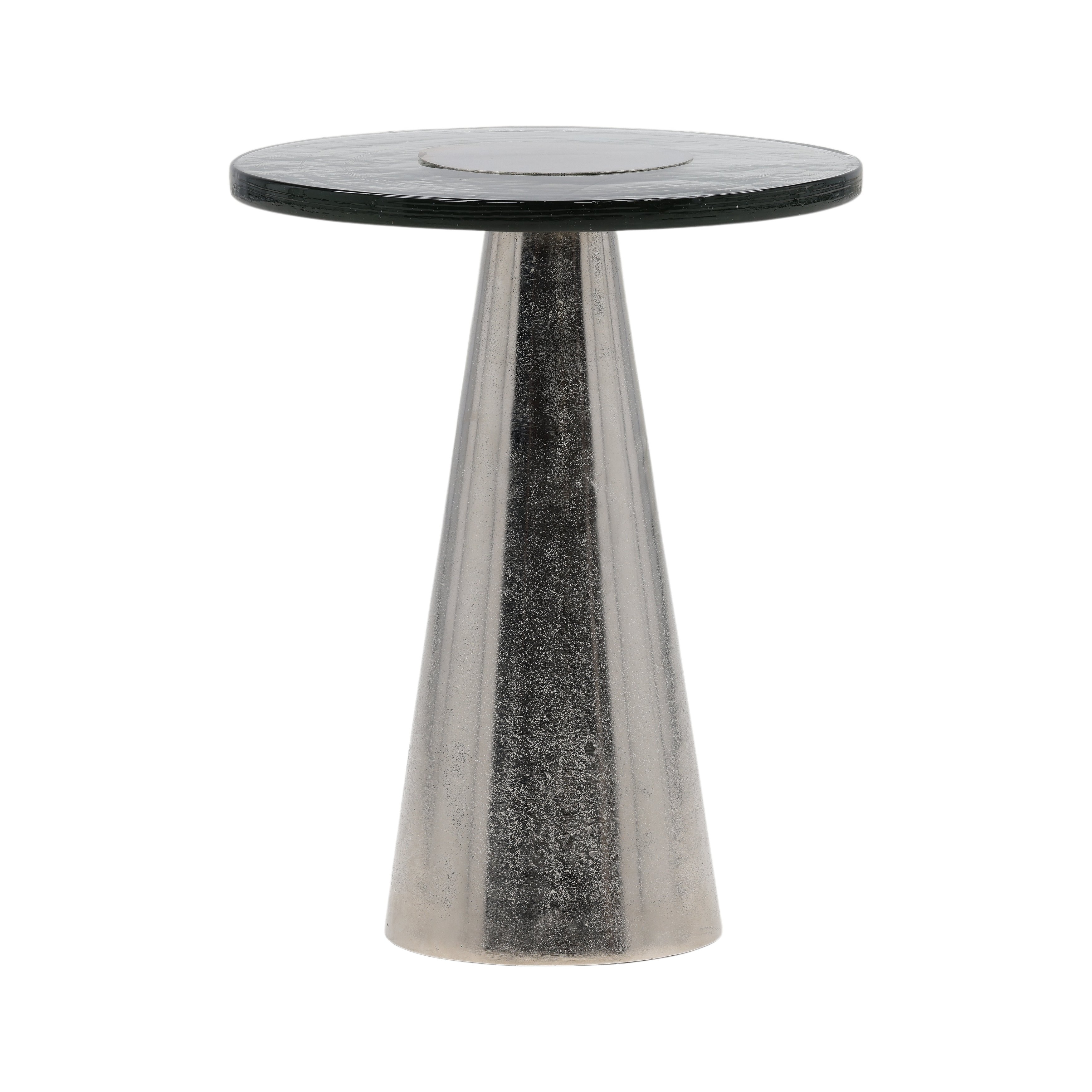 Dovetail Furniture Alaric Side Table DOV78003-SILV-SM