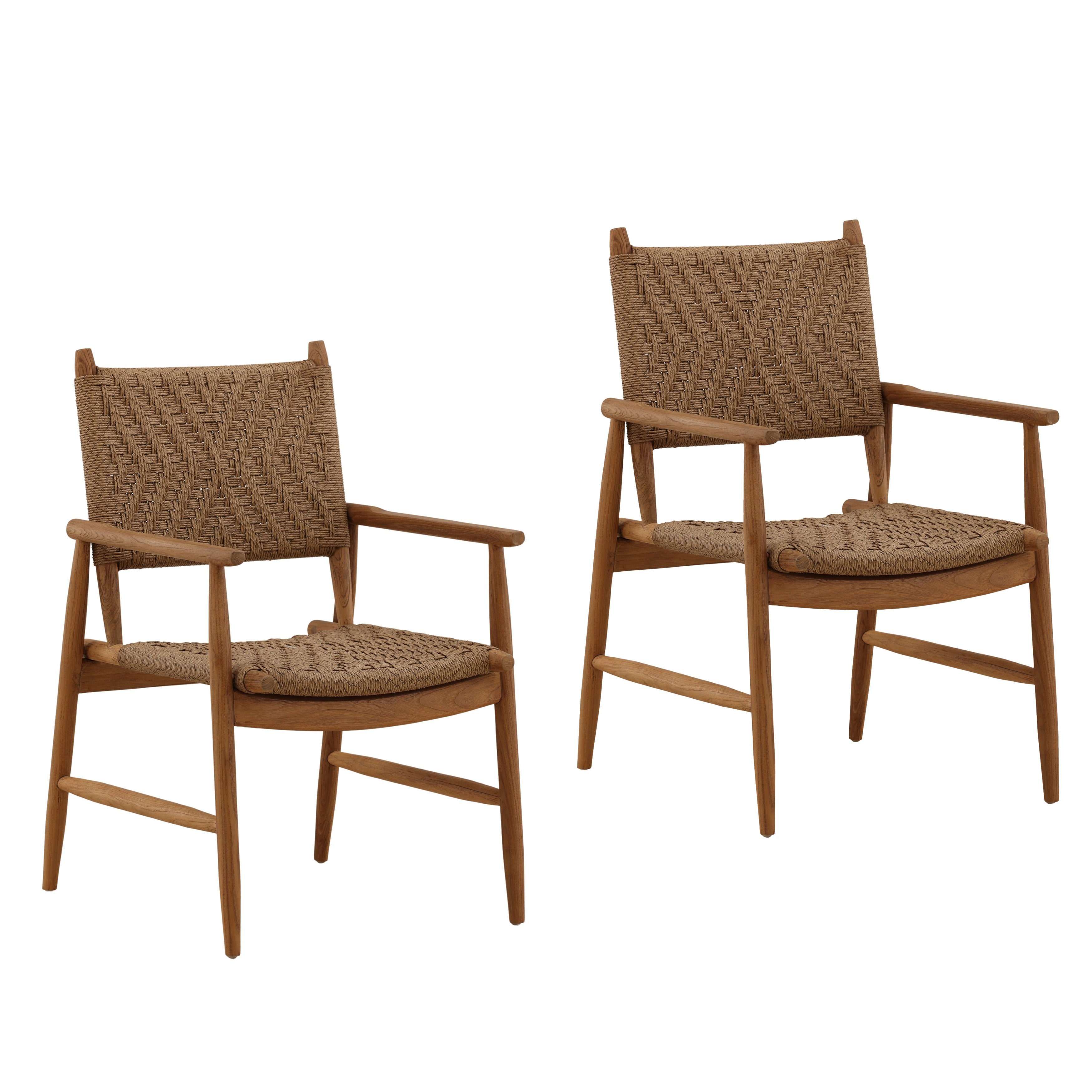 Dovetail Furniture Araya Outdoor Dining Chair Set of 2 DOV10012-LTBR