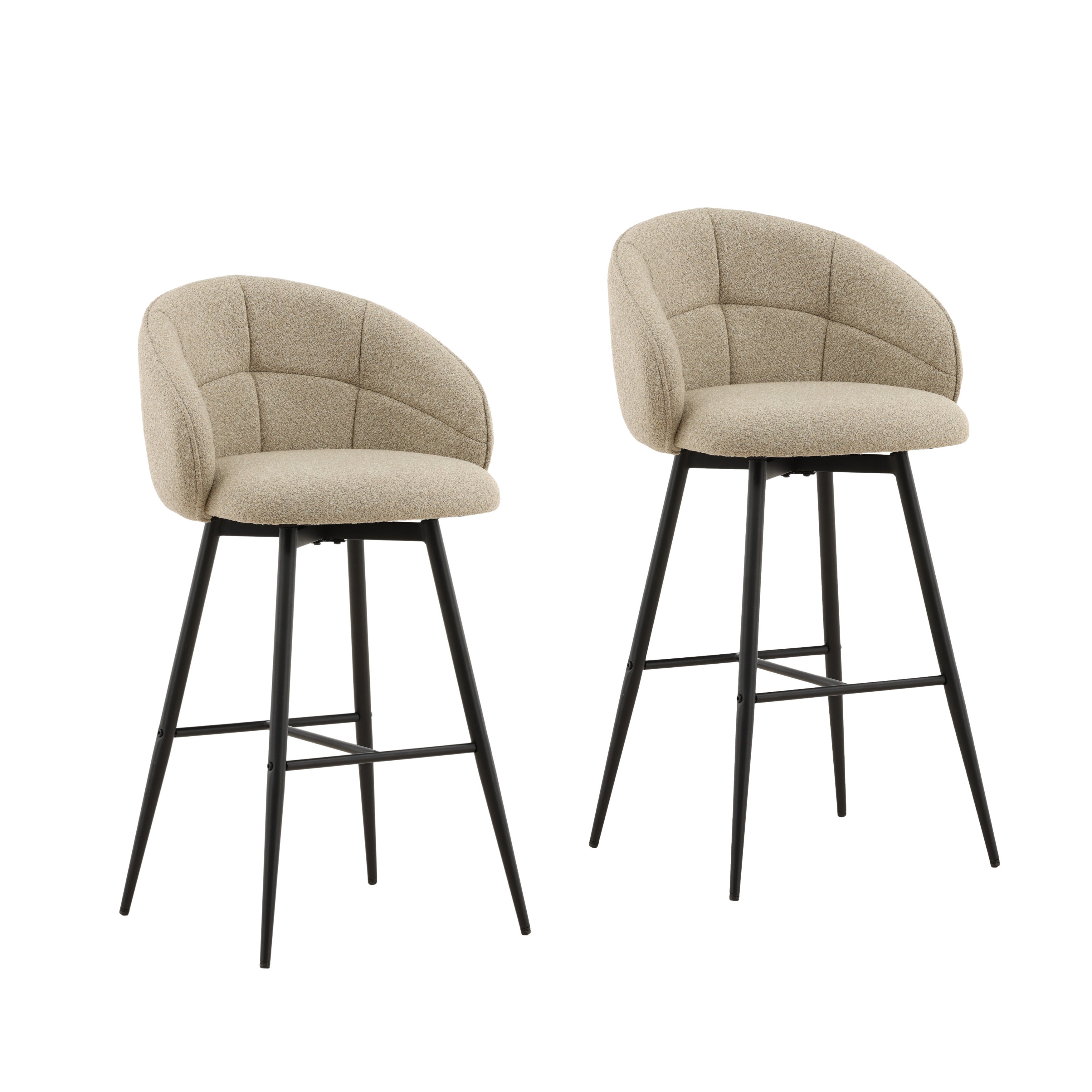 Dovetail Furniture Ayla Bar Stool Set of 2 DOV23019-SAND