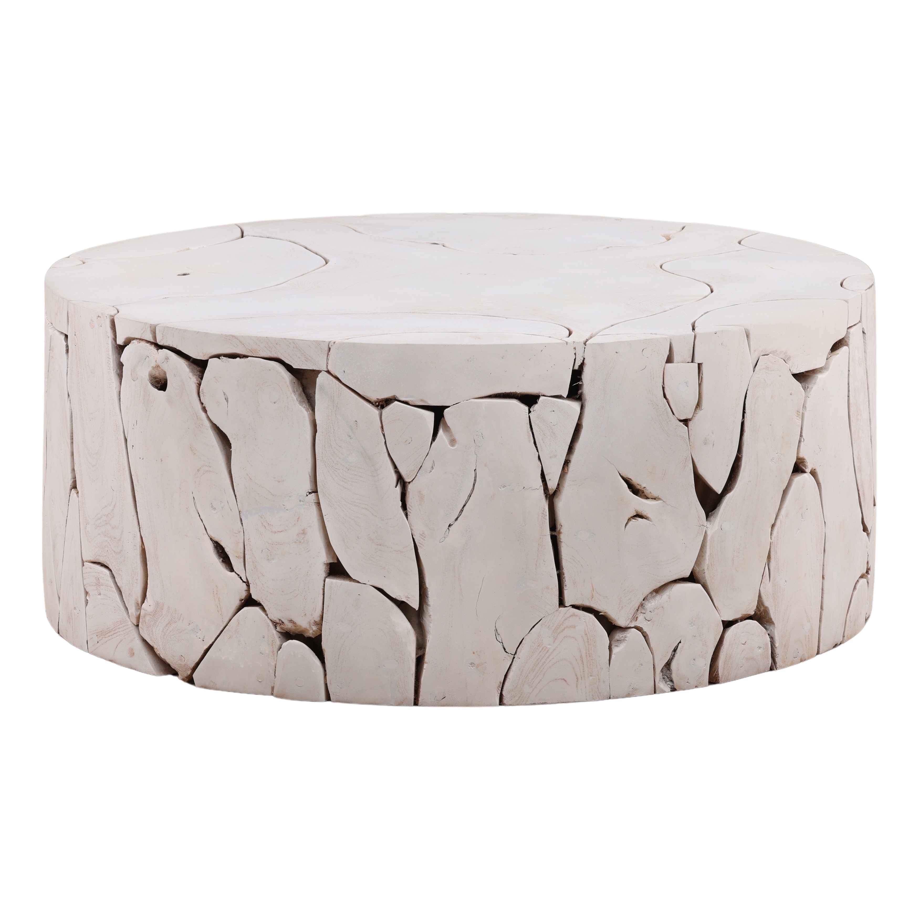 Dovetail Furniture Briar Round Coffee Table IT8412BA-WHTW