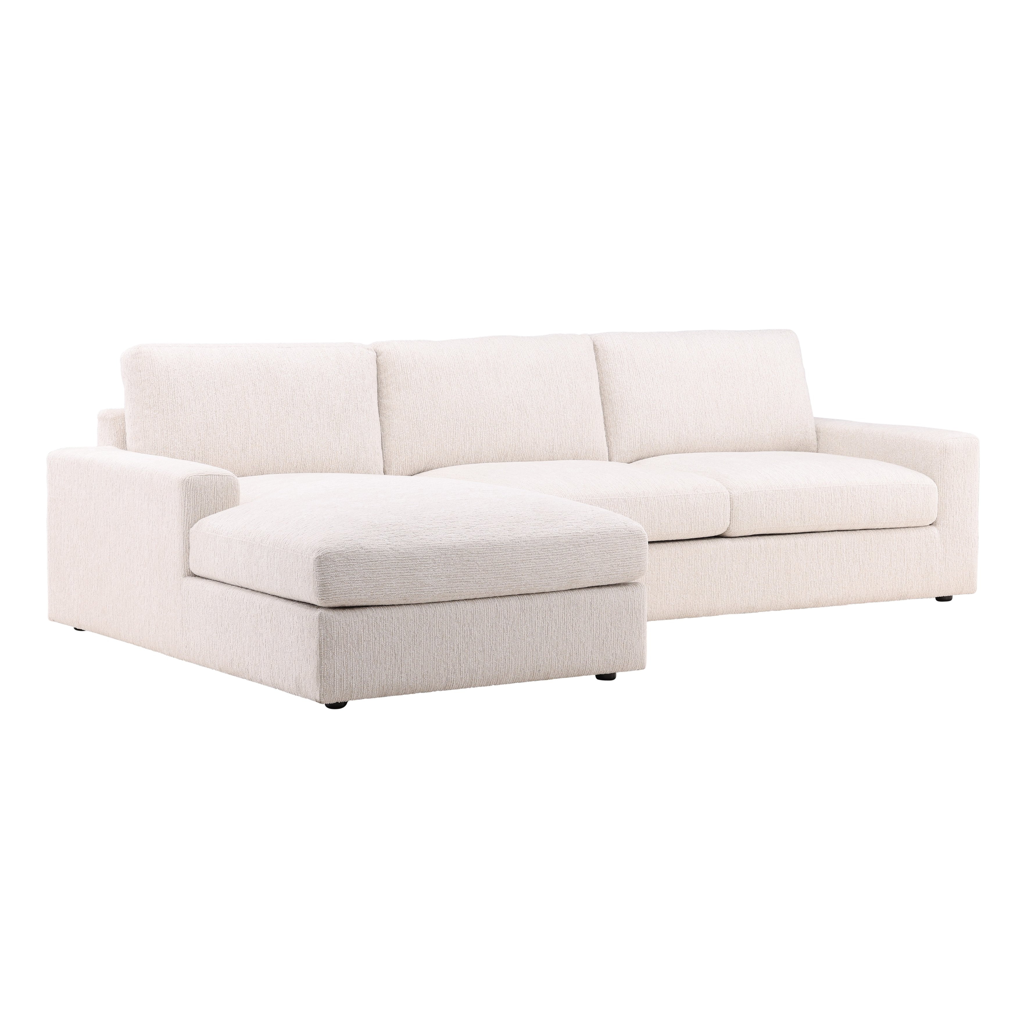 Dovetail Furniture Bryce Chaise Sectional DOV39012L-CREM