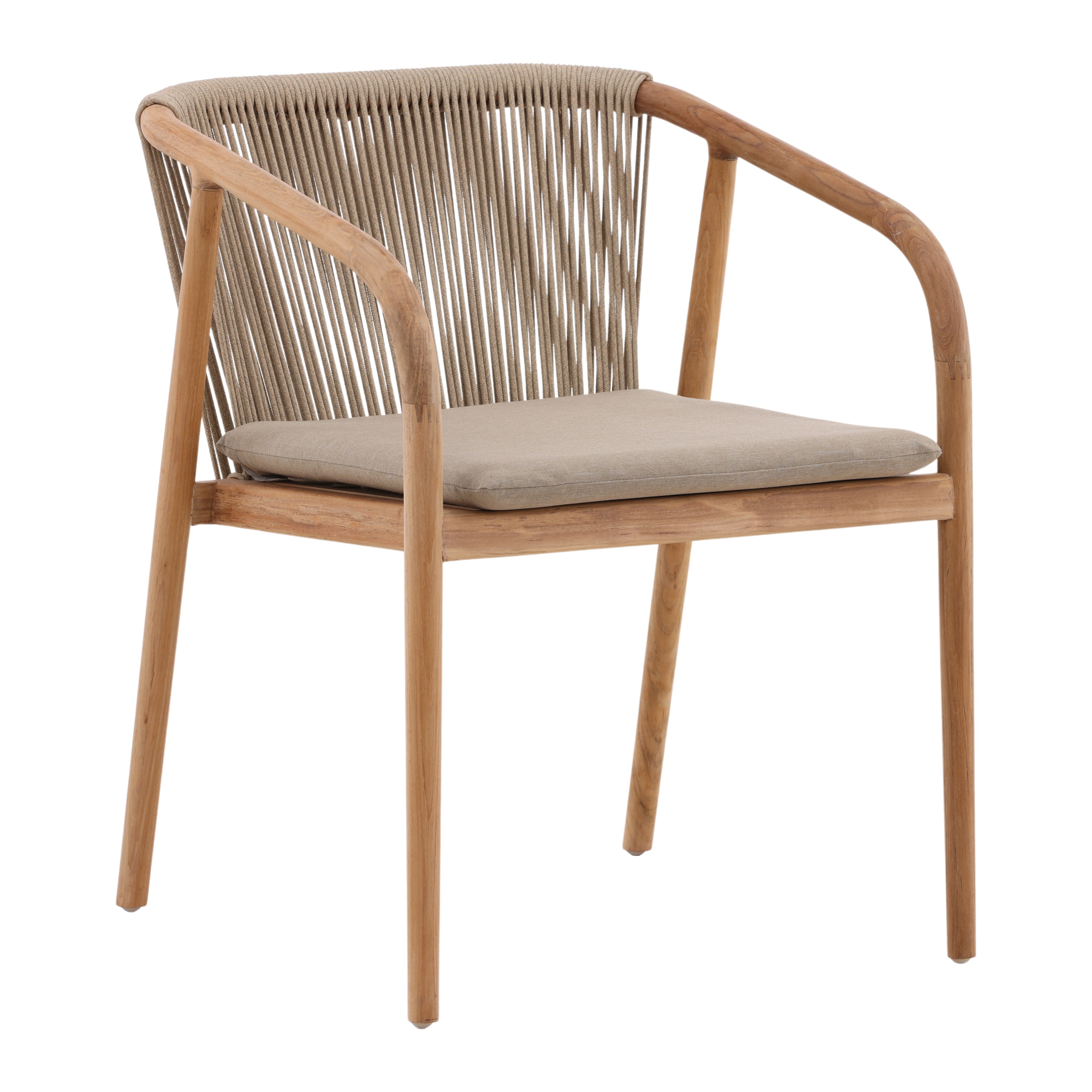 Dovetail Furniture Carson Outdoor Dining Chair DOV18832-BEIG