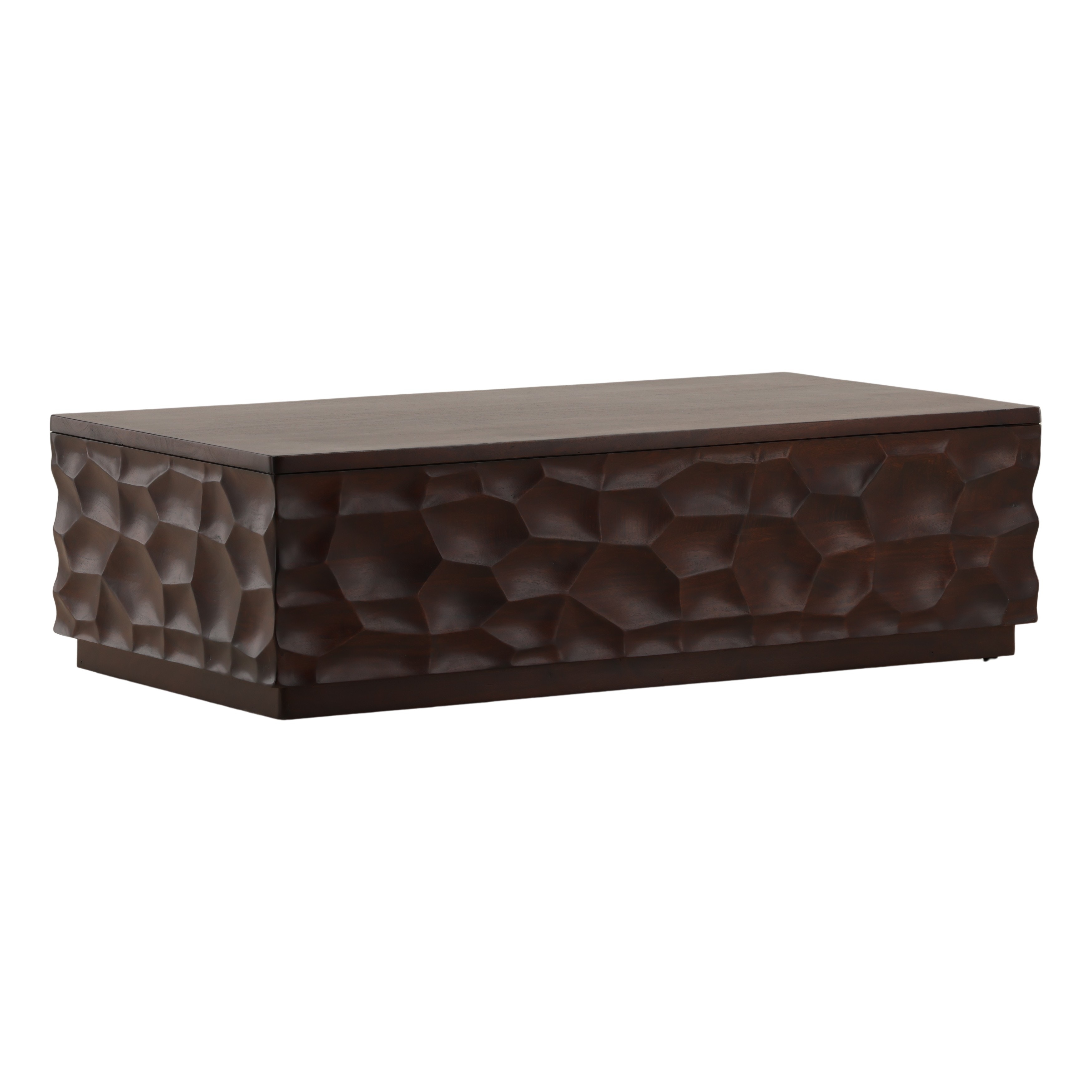 Dovetail Furniture Claremont Coffee Table DOV16593-BRWN