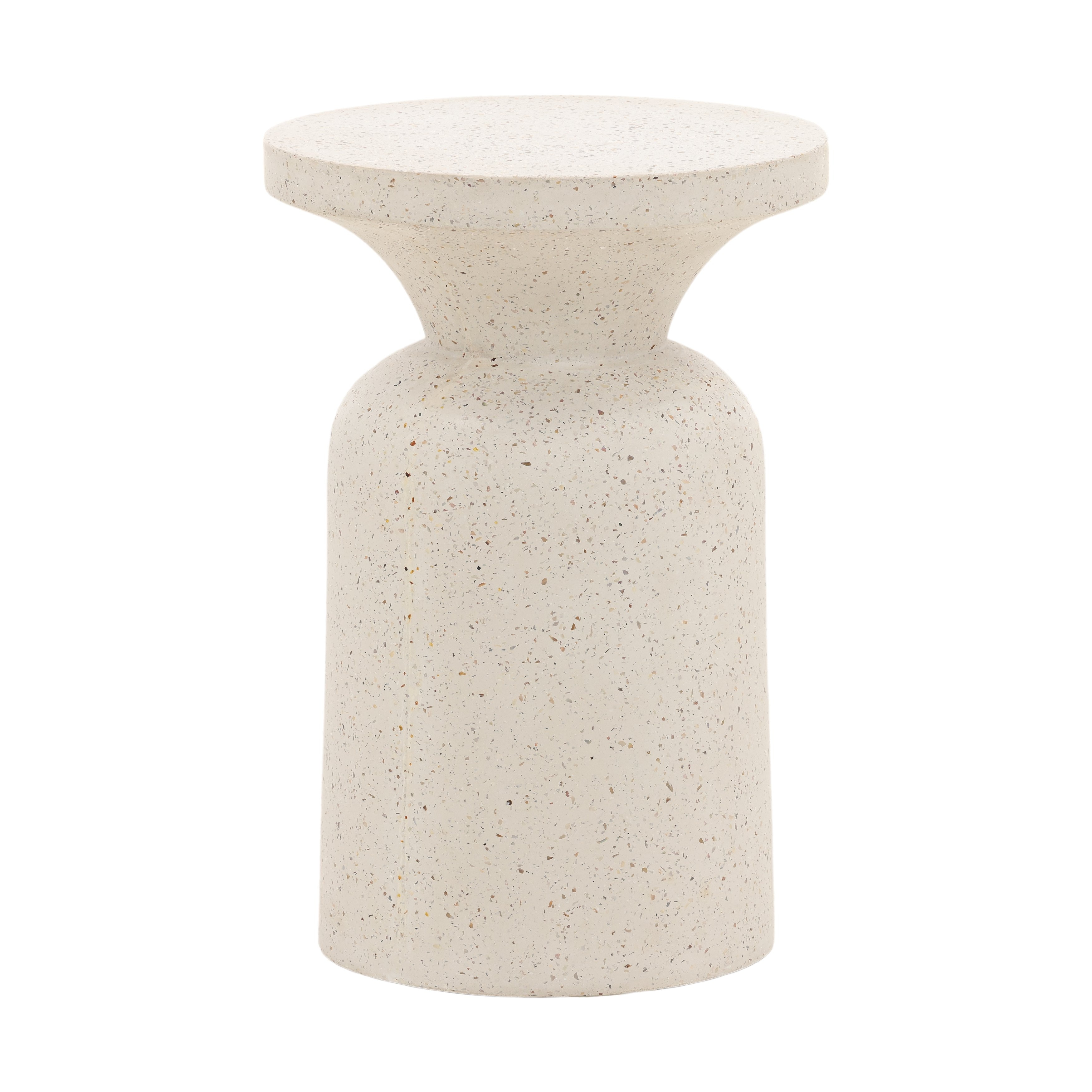 Dovetail Furniture Cove Outdoor Side Table DOV26092-IVRY