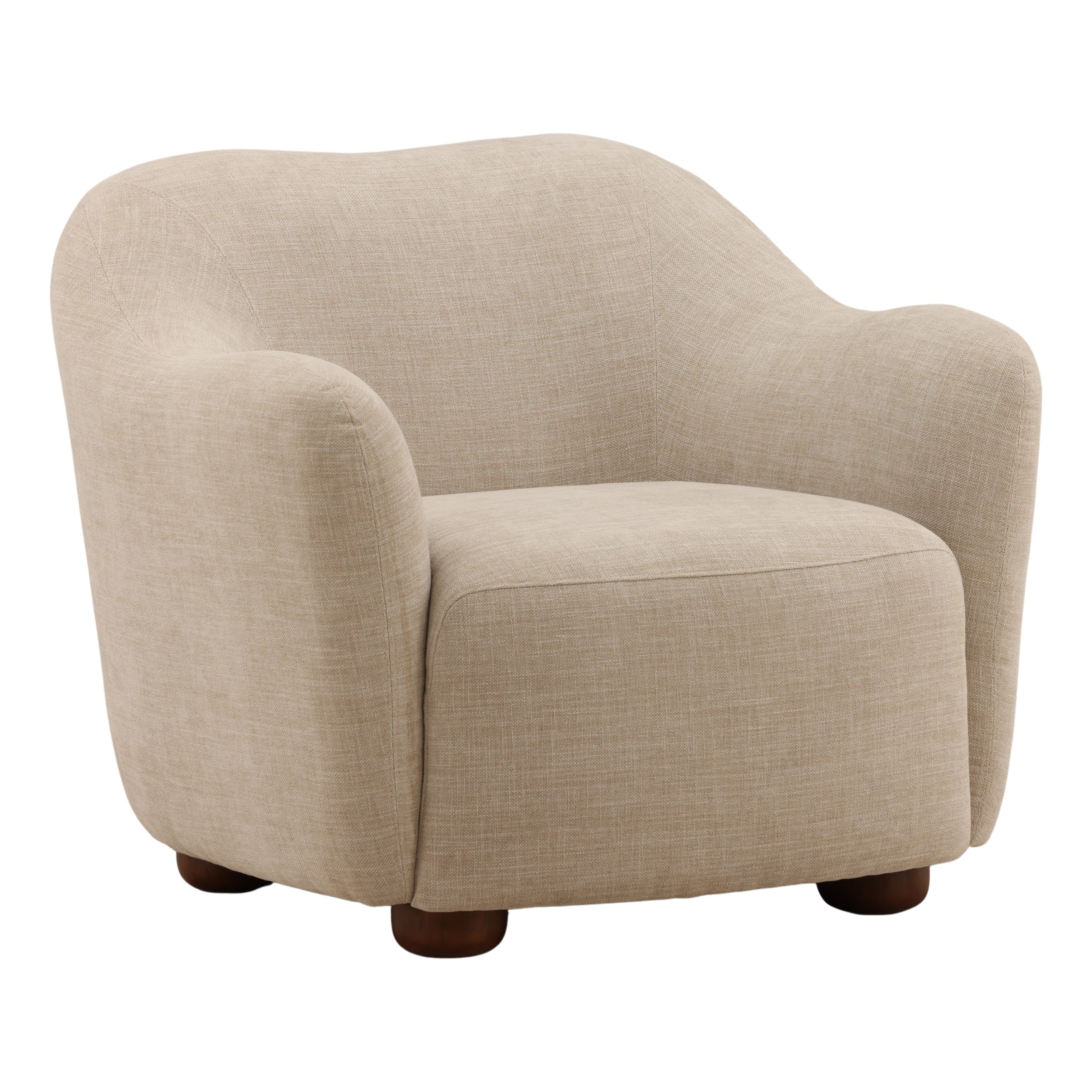 Dovetail Furniture Francesca Sofa Chair DOV86008-SAND