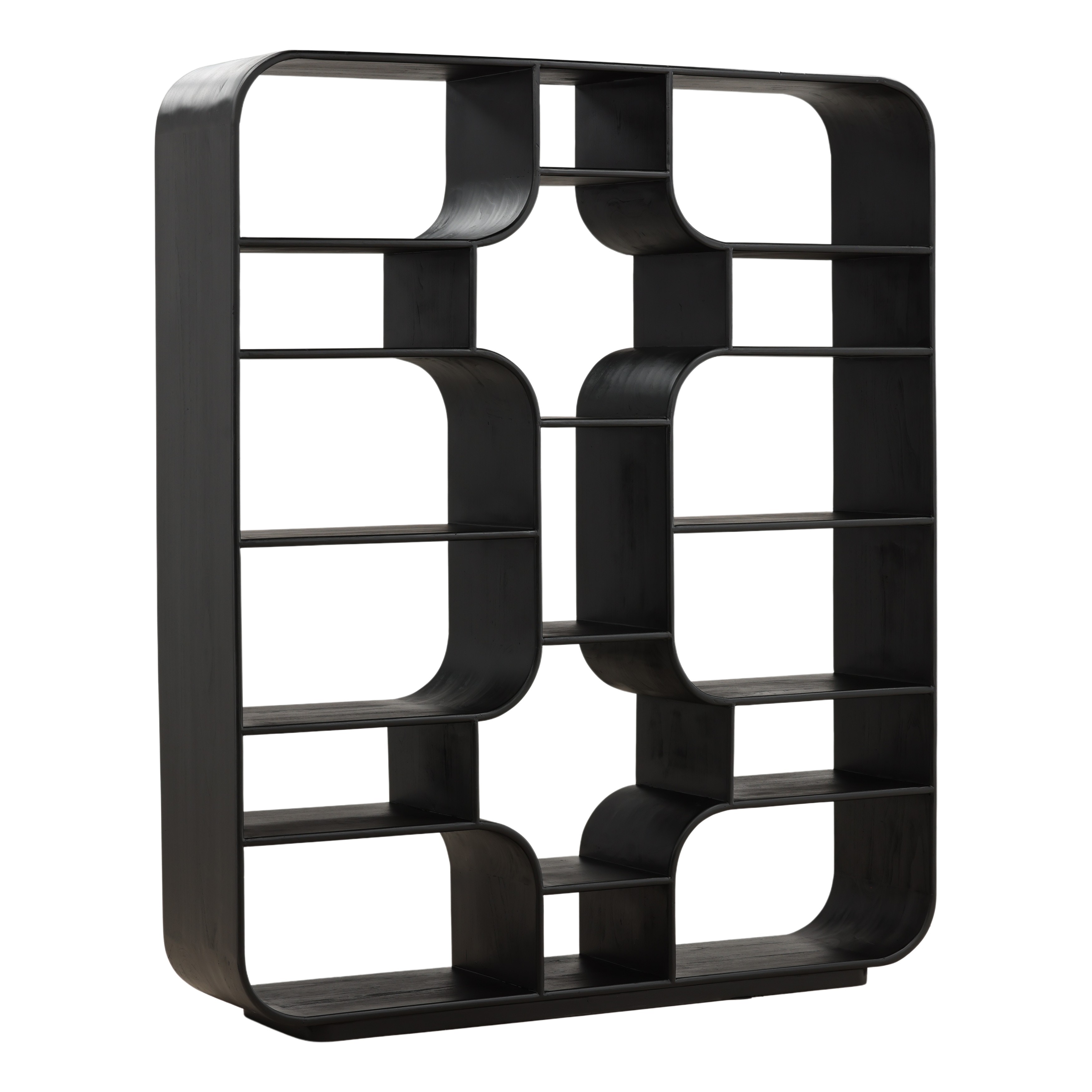 Dovetail Furniture Gaetan Bookcase DOV6472-BLCK